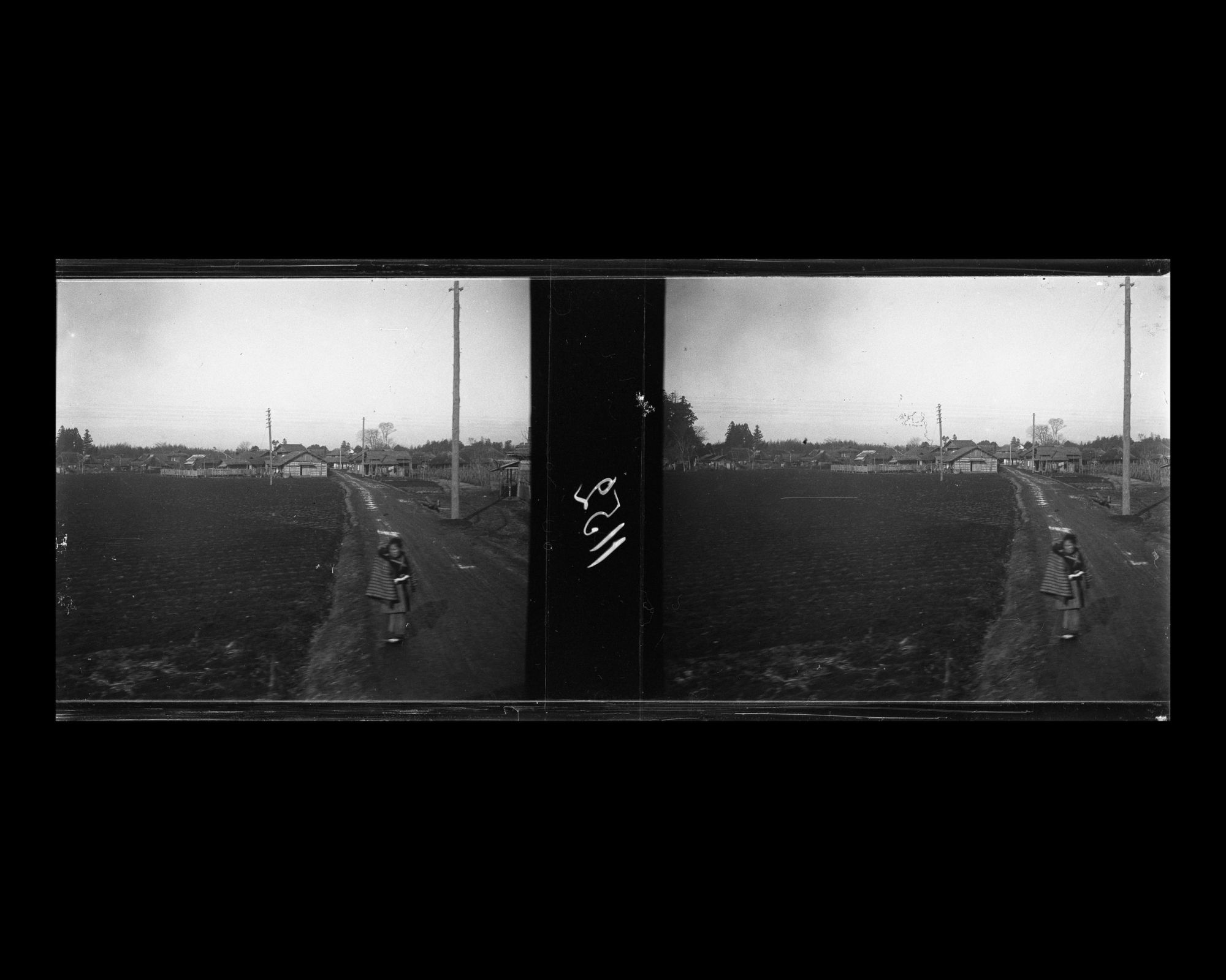 Image représentant Paysage rural vu du train