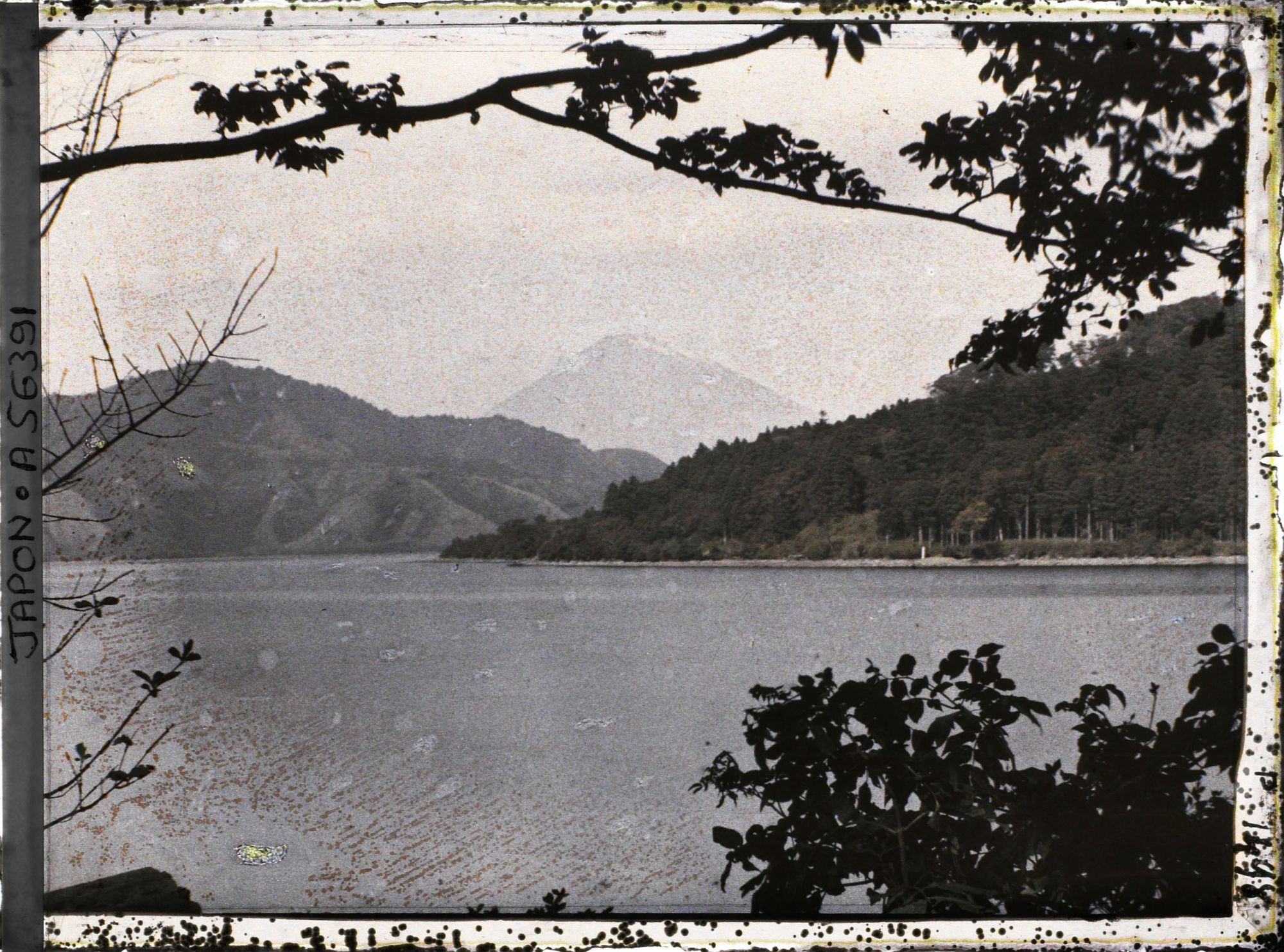 Image représentant Le lac Ashinoko et le Mont Fuji au loin