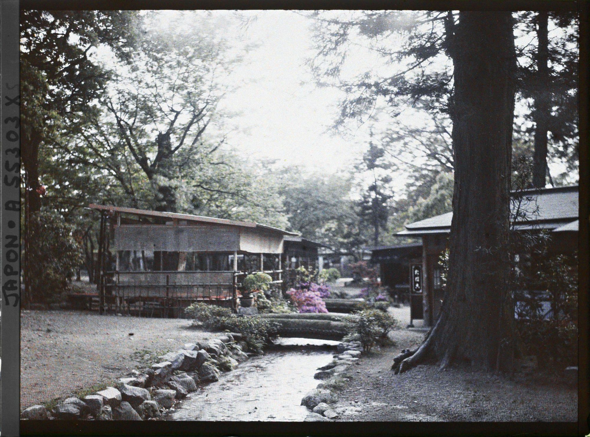 Image représentant maison de thé dans un parc
