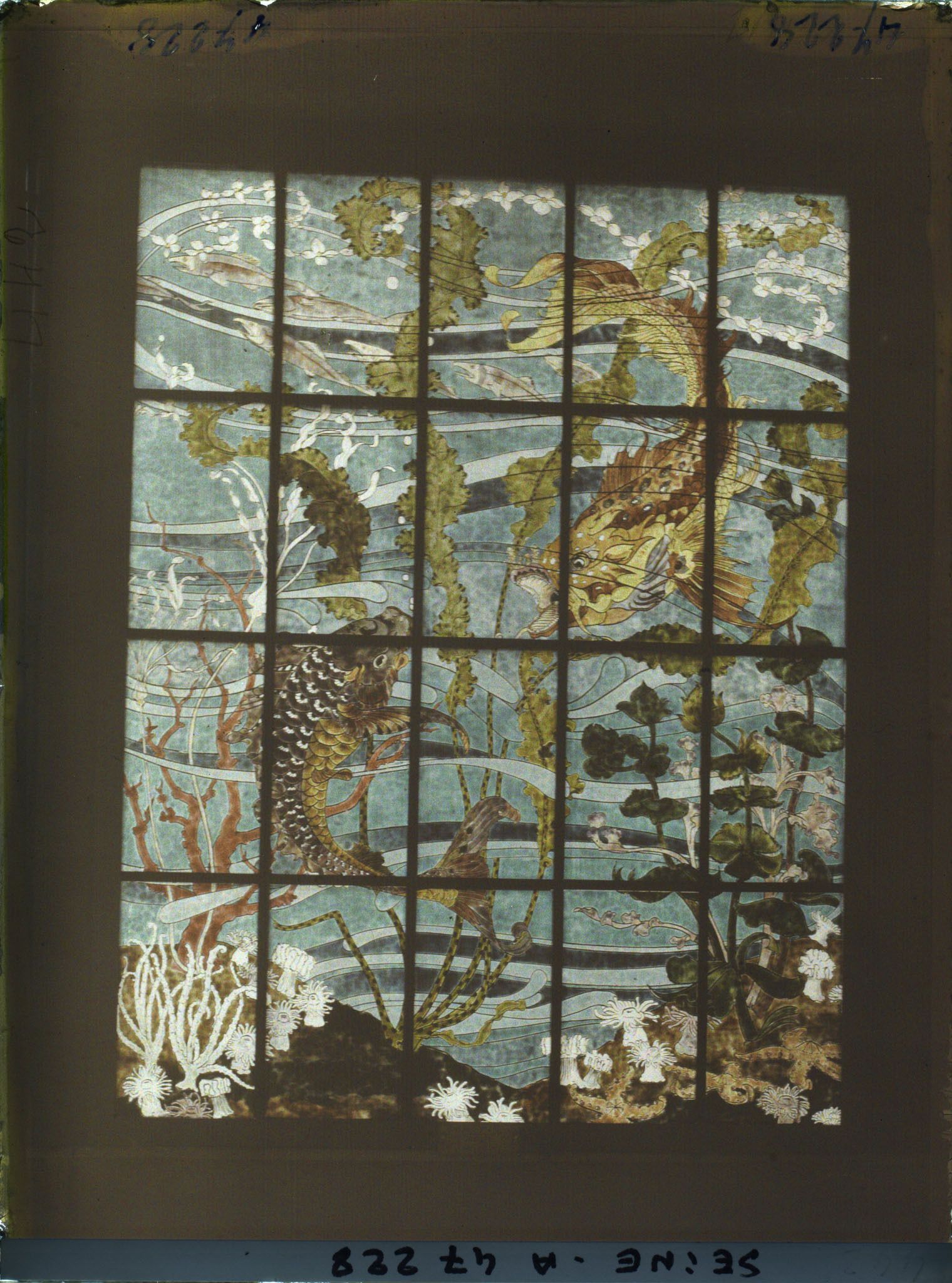 Image représentant L'Exposition des arts décoratifs, Pavillon du Vitrail, La Mer, Léon-Paul Fargue et G. Bastard collaborateur