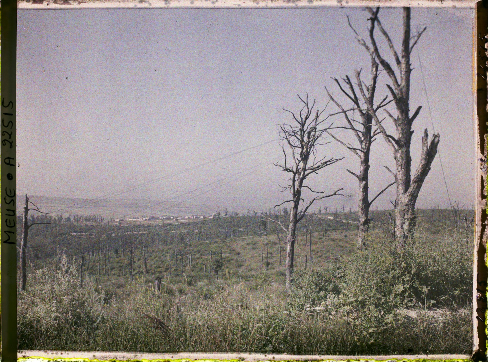 Image représentant France, Fort de Souville, Bois de Belleville vers les Casernes Marceau