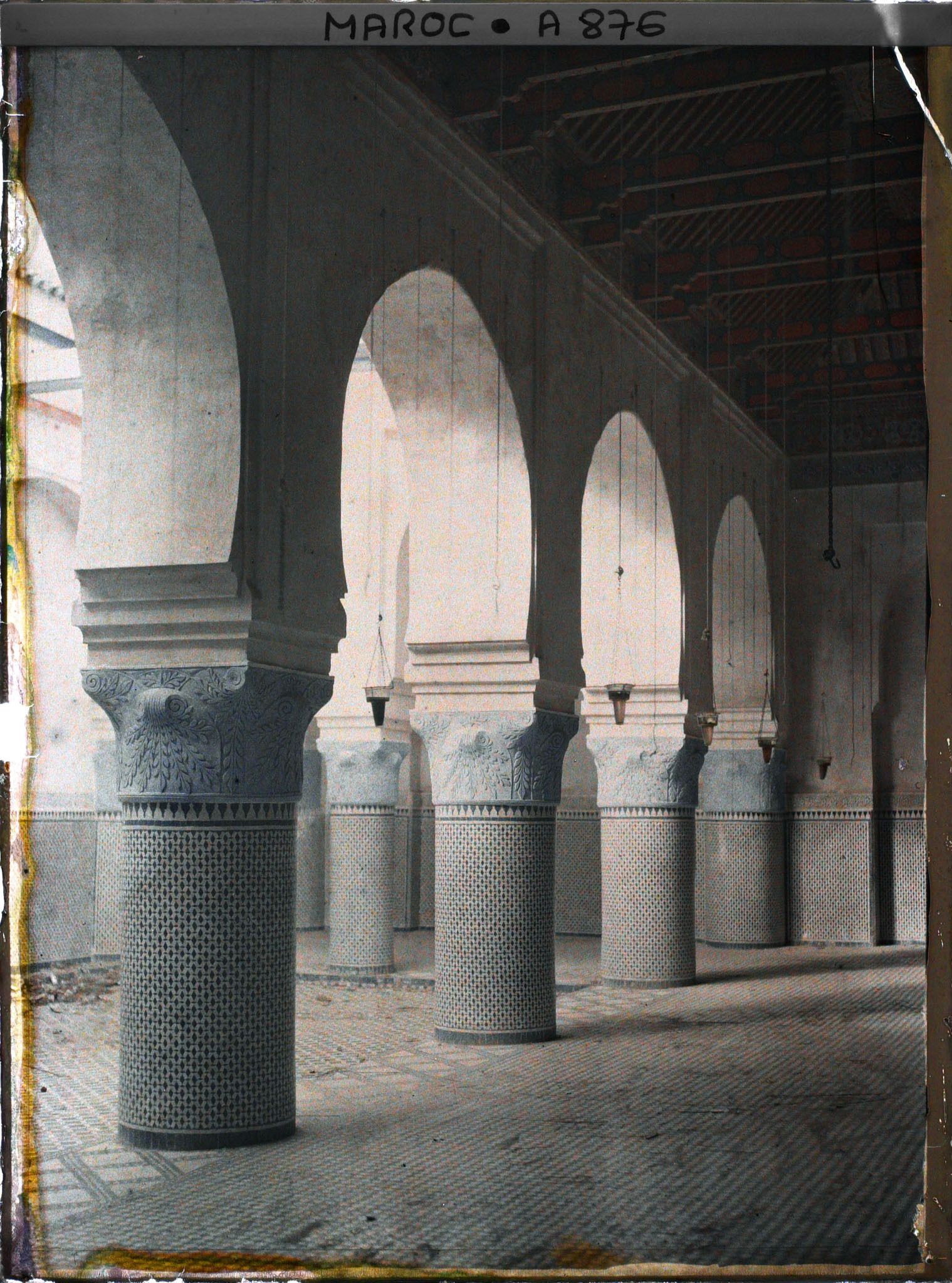 Image représentant Un patio à l'intérieur du Dar Bou Jloud (Palais Bou Jloud)