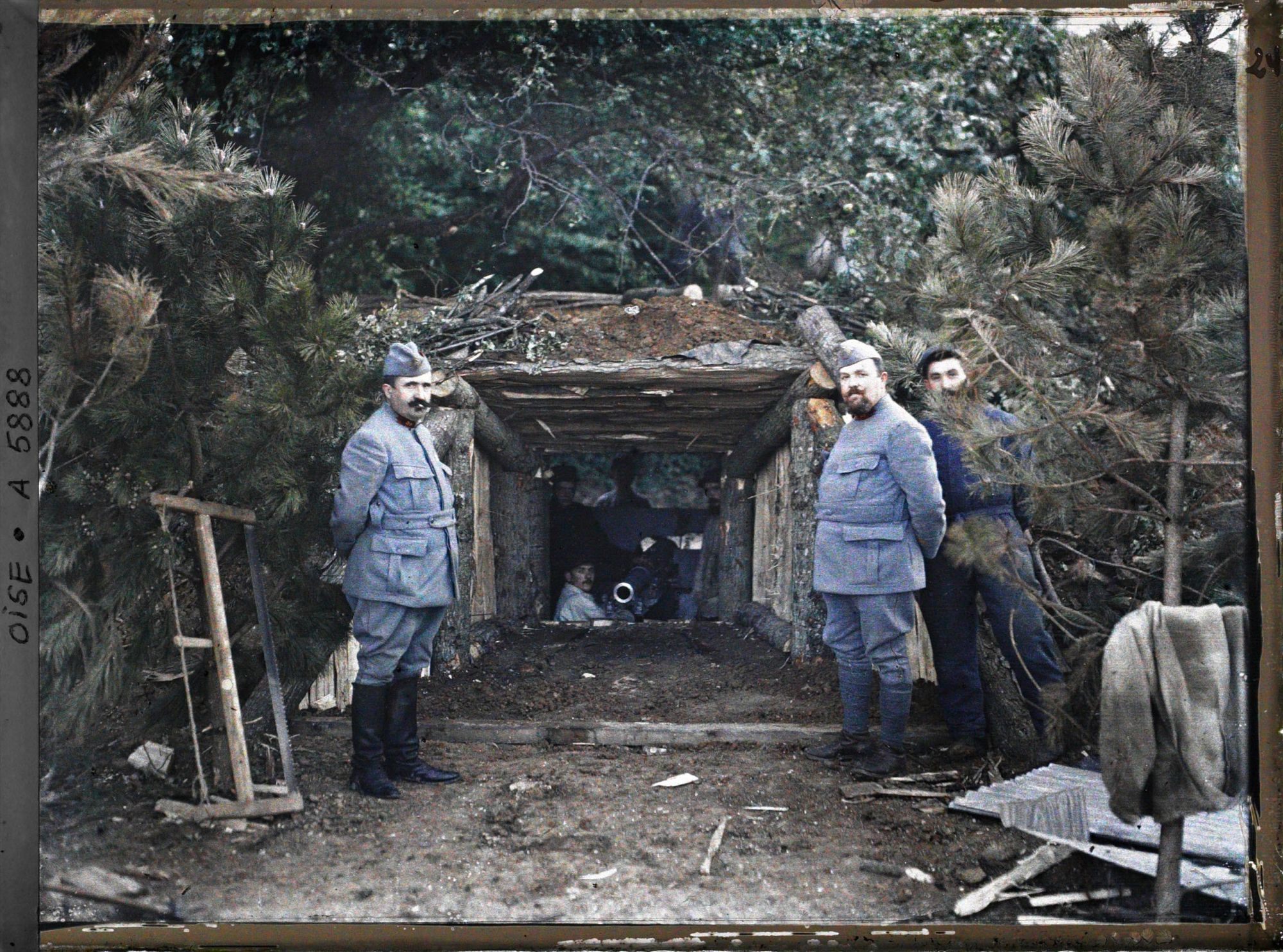 Image représentant Casemate abritant un canon de 75