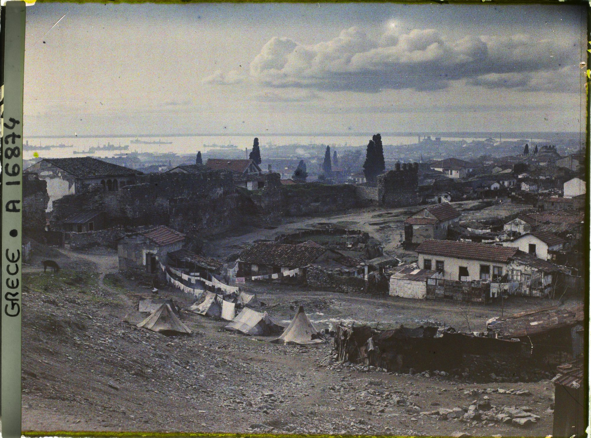 Image représentant Grèce, Salonique, Vue panoramique vers Zaïtonlick