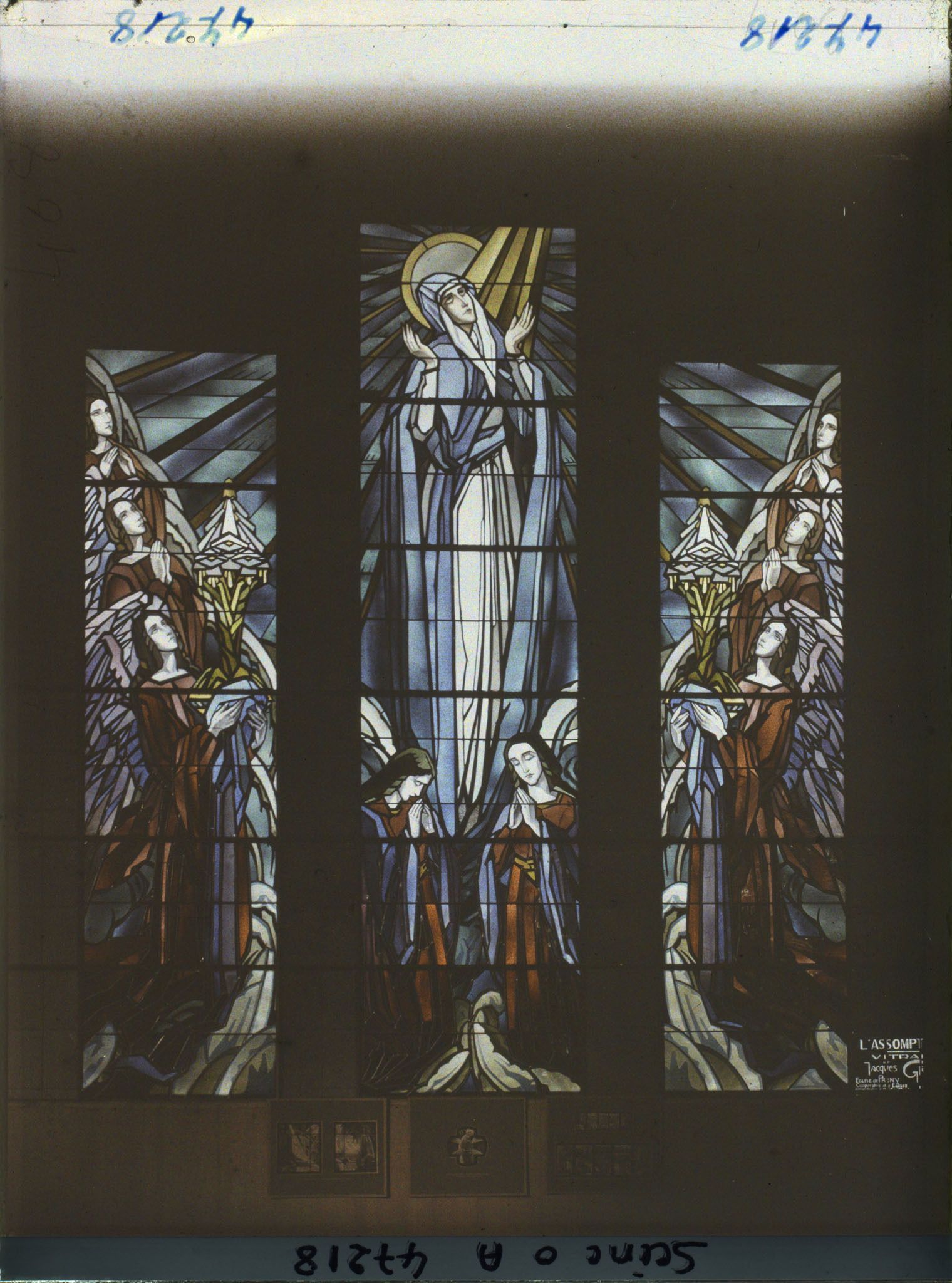 Image représentant L'Exposition des arts décoratifs, Pavillon du Vitrail, L'Assomption, Jacques Gruber