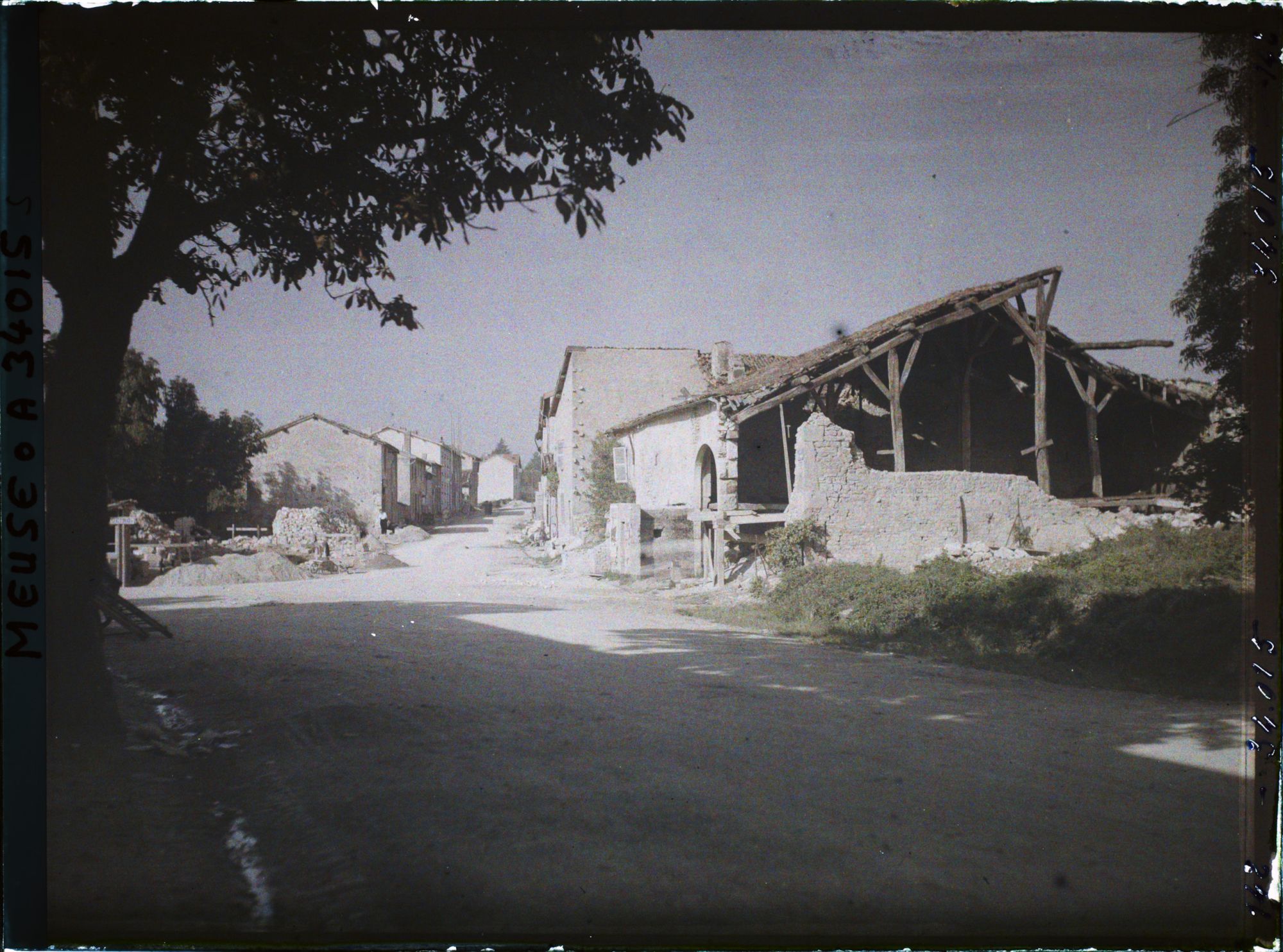 Image représentant France, Glorieux, La rue de Blamont vue en venant de Verdun