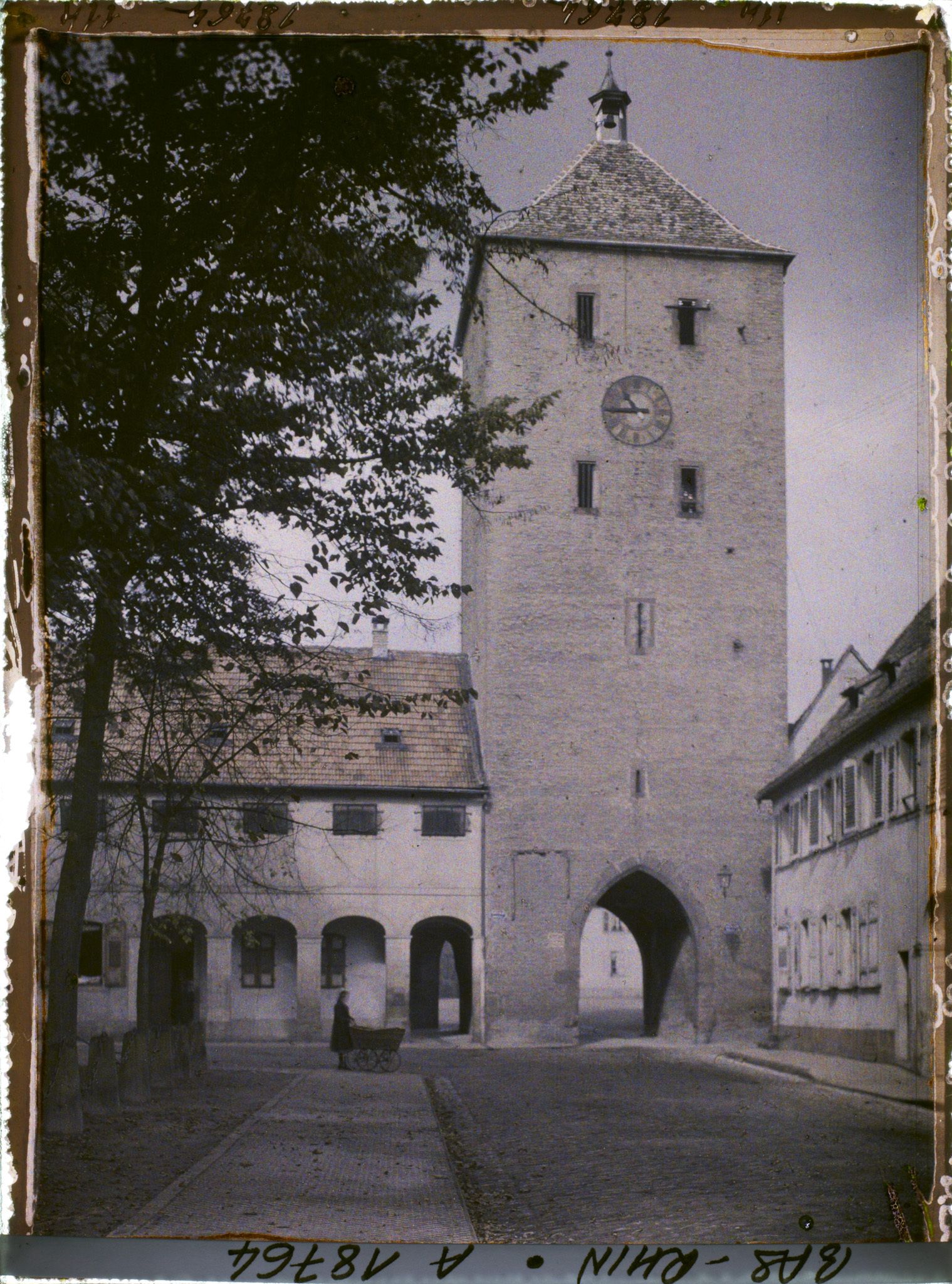Image représentant France, Haguenau, Le Rittertum, Vieille tour Carrée des XIIIe-XVIe s.