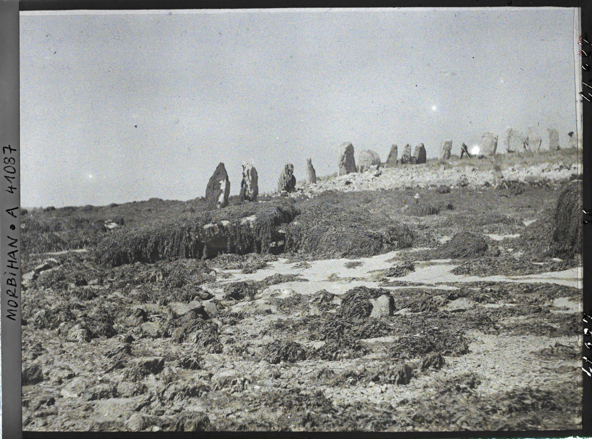 Image représentant Les cromlechs d'Er Lannic à marée basse