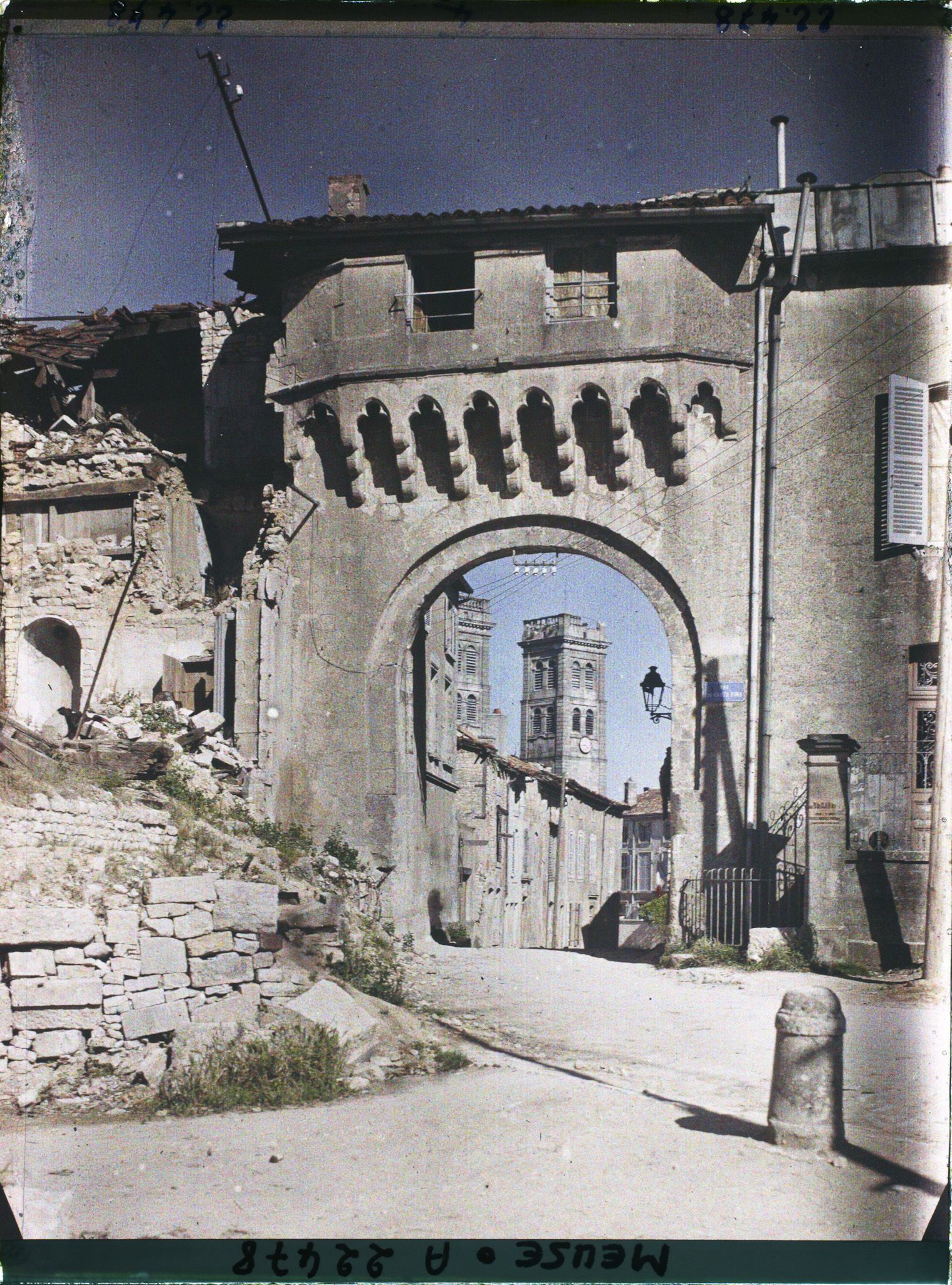 Image représentant France, Verdun, Porte Châtel et Cathédrale