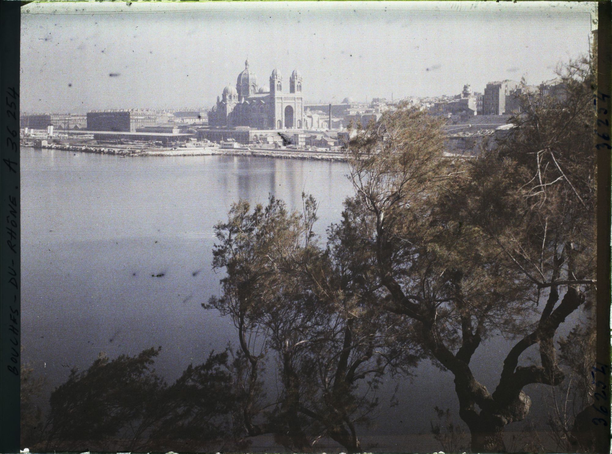 Image représentant La cathédrale Sainte-Marie-Majeure depuis l'actuelle digue Saint-Jean
