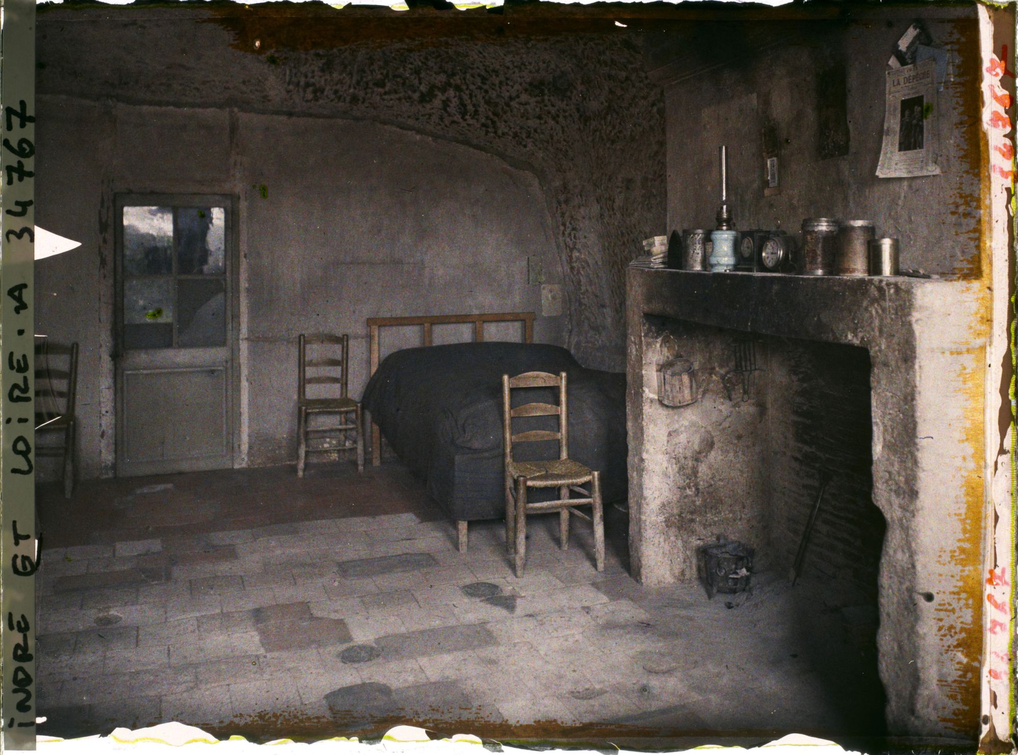 Image représentant Chambre à coucher dans une habitation troglodyte