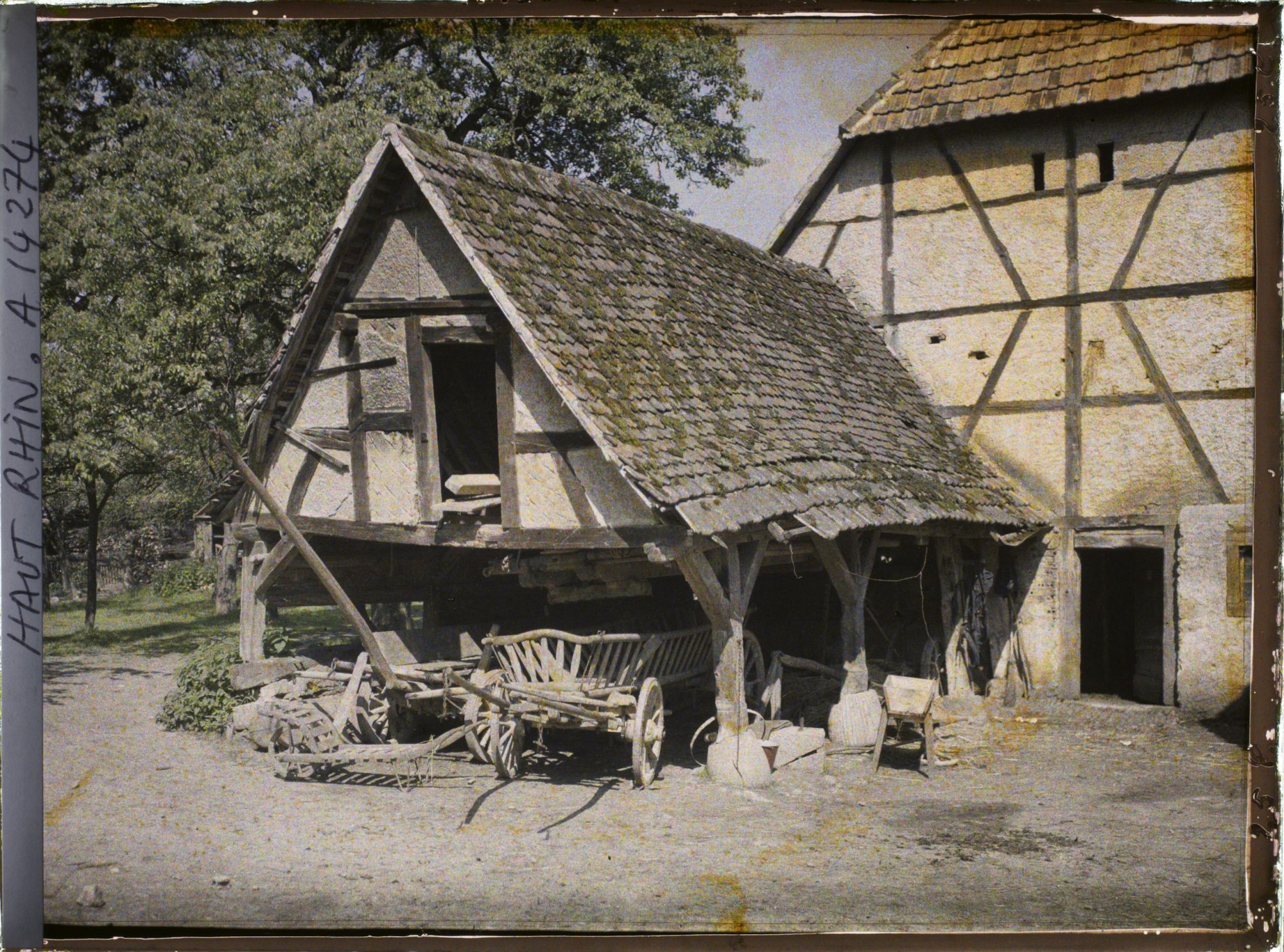Image représentant Vieille grange alsacienne près du moulin