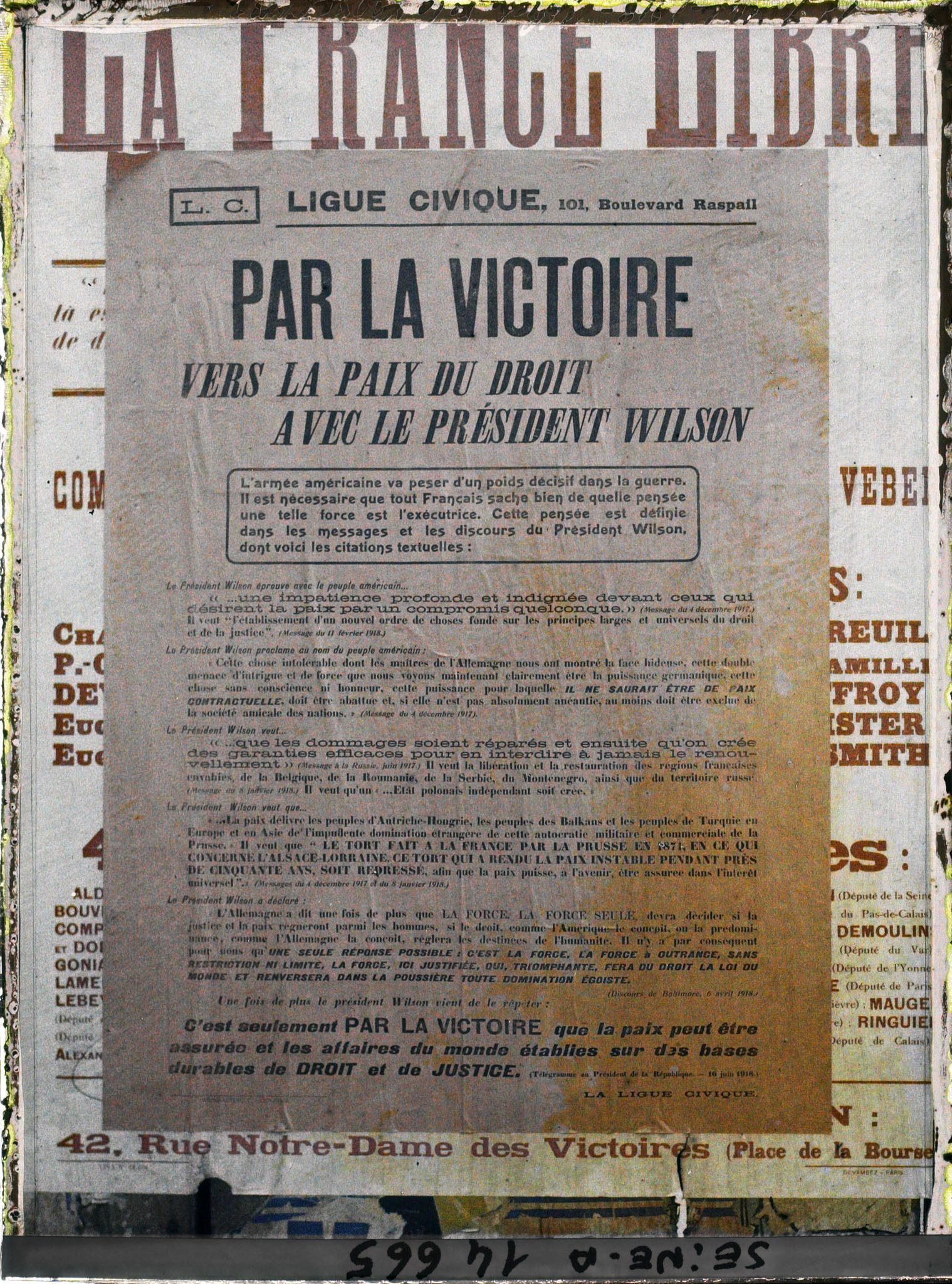 Image représentant Affiche de la ligue civique