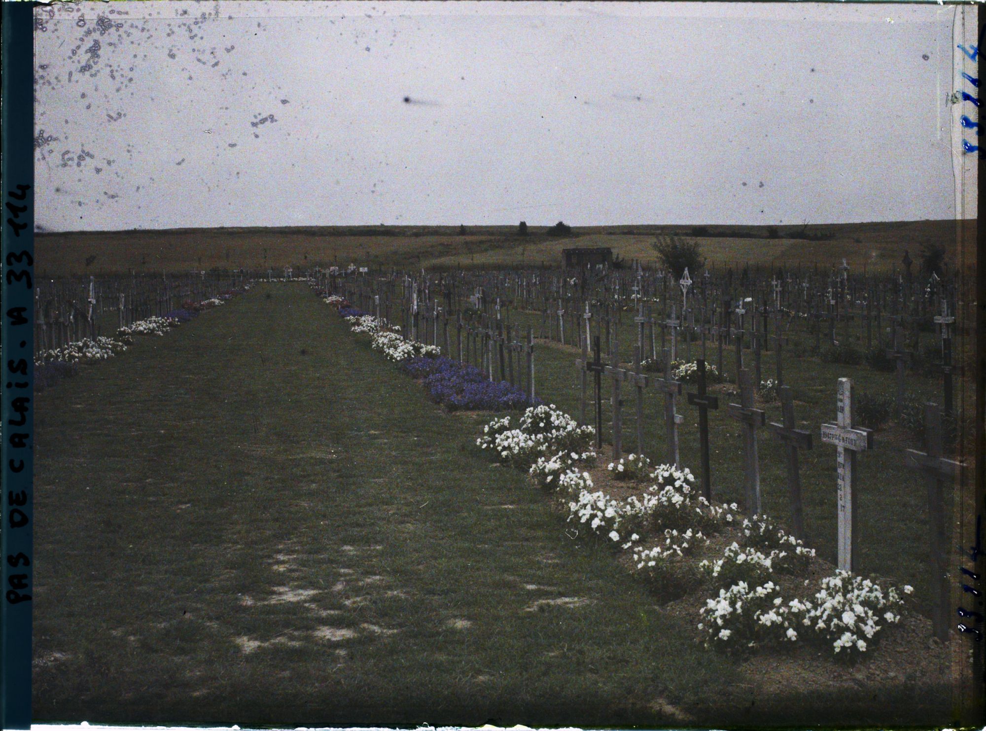 Image représentant France, Warlencourt, Nouveau Cimetière Britannique de Warlencourt. Allée Centrale