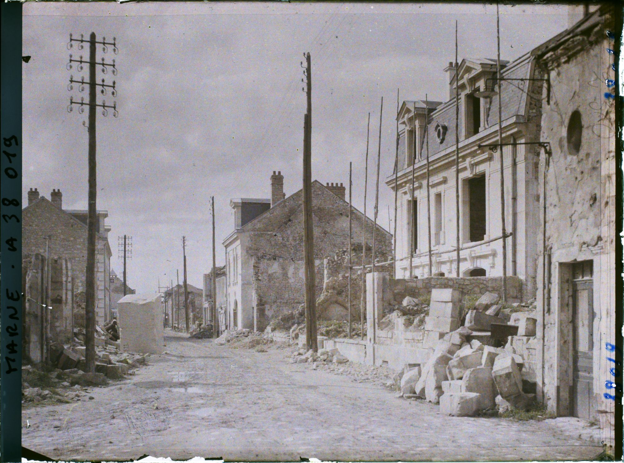 Image représentant France, Fismes, Reconstruction Grande Rue