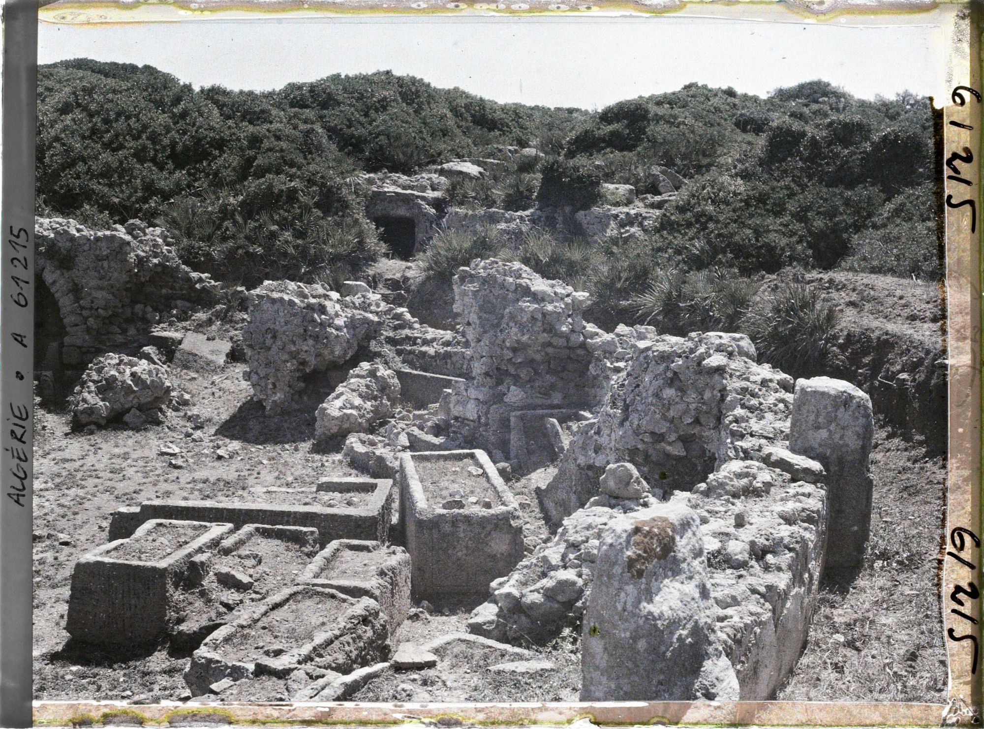 Image représentant Sarcophages dans le mausolée circulaire