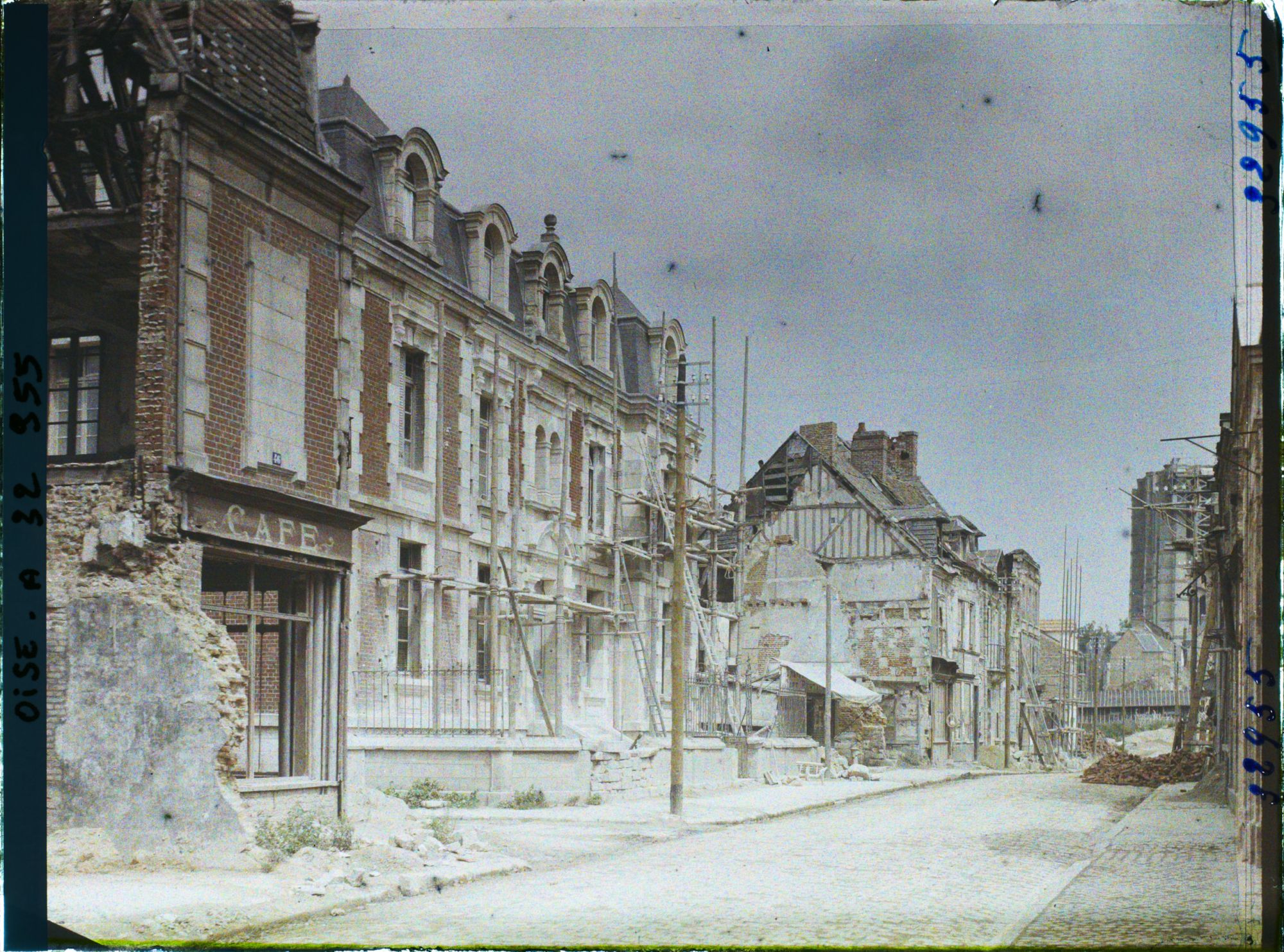 Image représentant France, Noyon, L'Hôpital en reconstruction