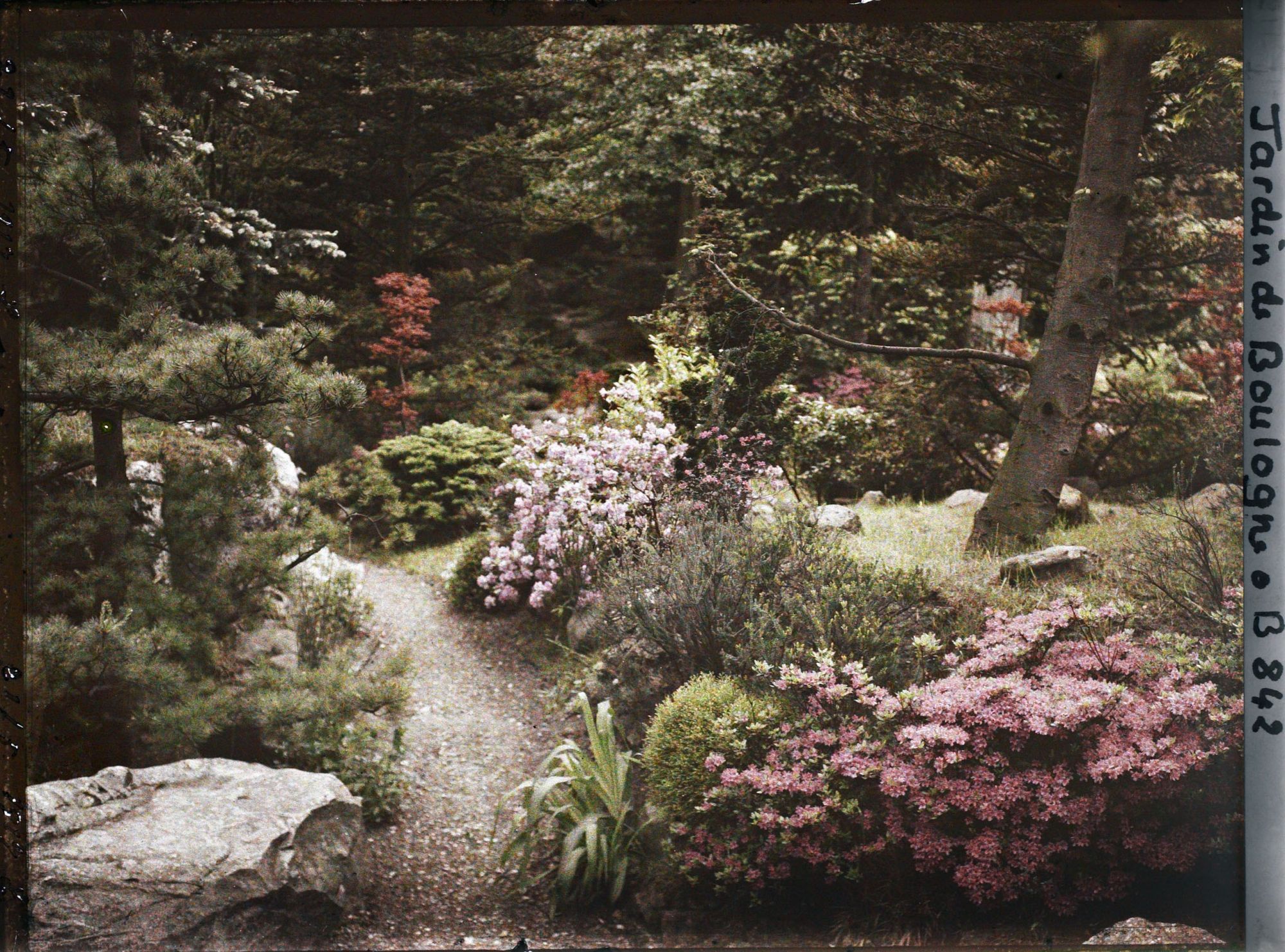 Image représentant Chemin du " village japonais " proche de la porte ouvrant sur le " sanctuaire japonais "