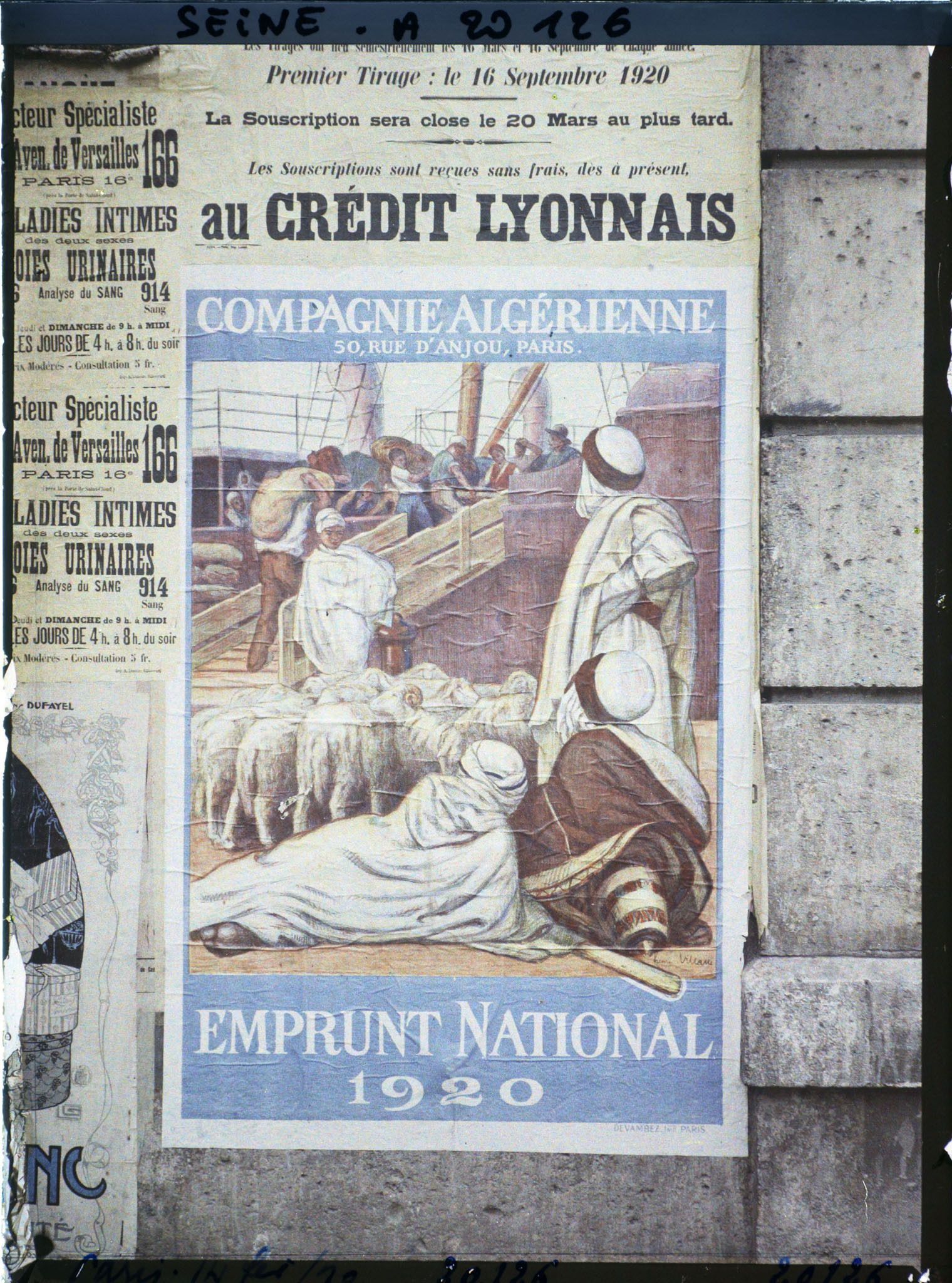 Image représentant Affiche de l'emprunt national de 1920, Compagnie algérienne
