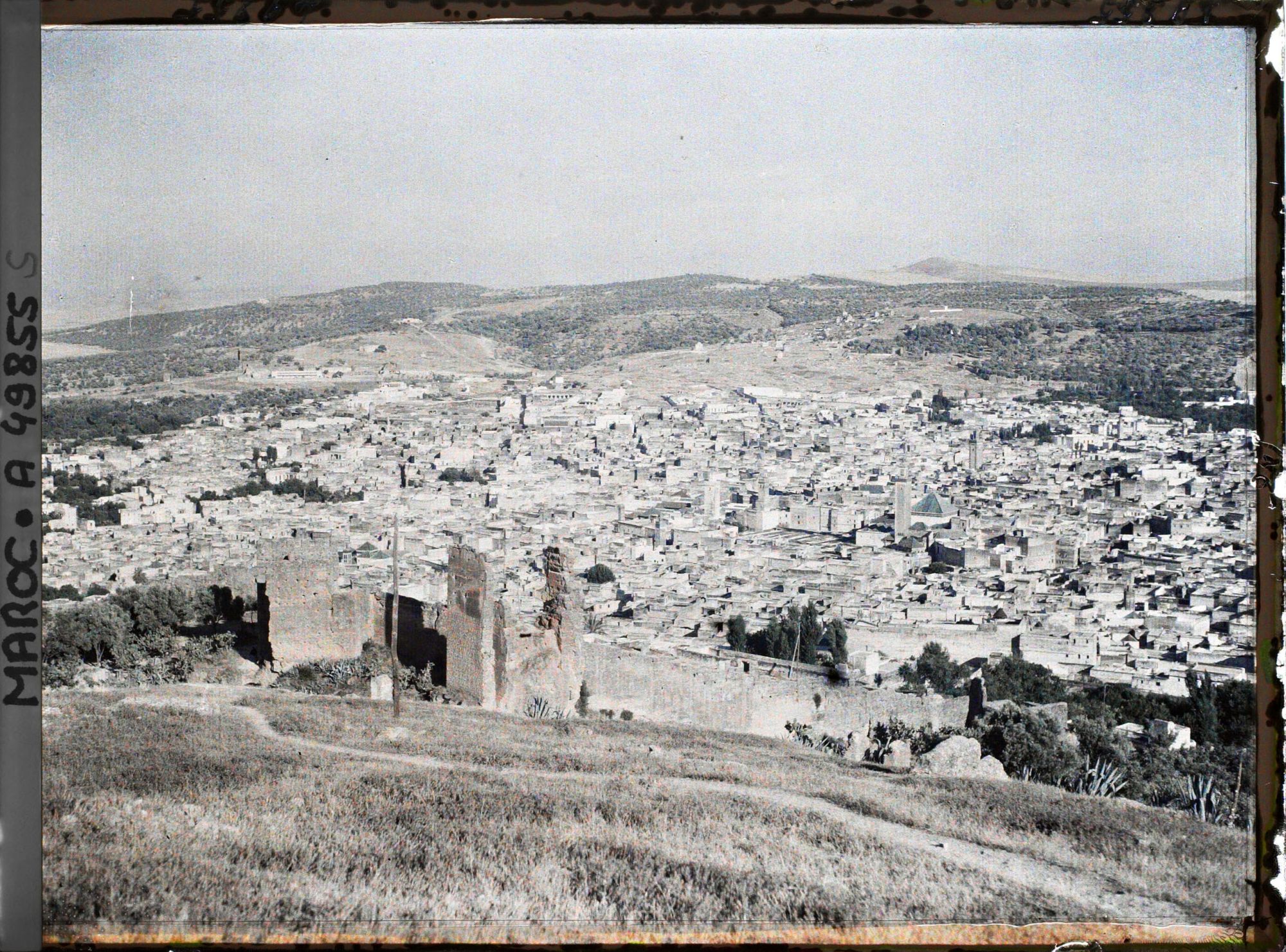 Image représentant Panorama de Fès el Bali depuis le fort Chardonnet vers le sud-est