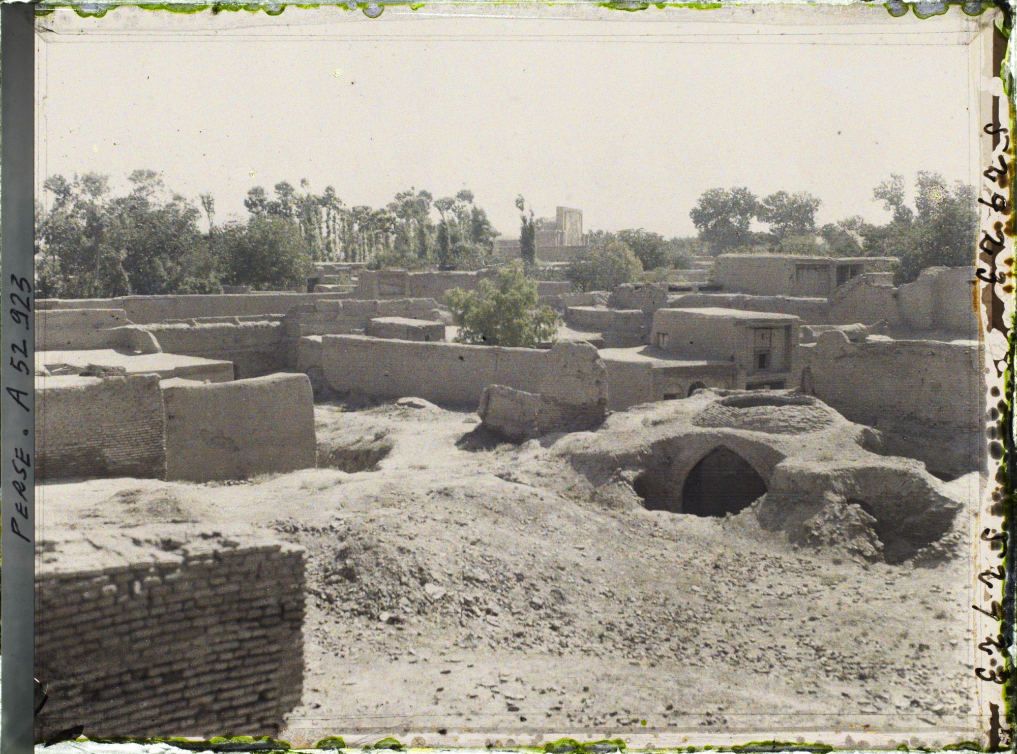 Image représentant Panorama, maisons traditionnelles à toit plat