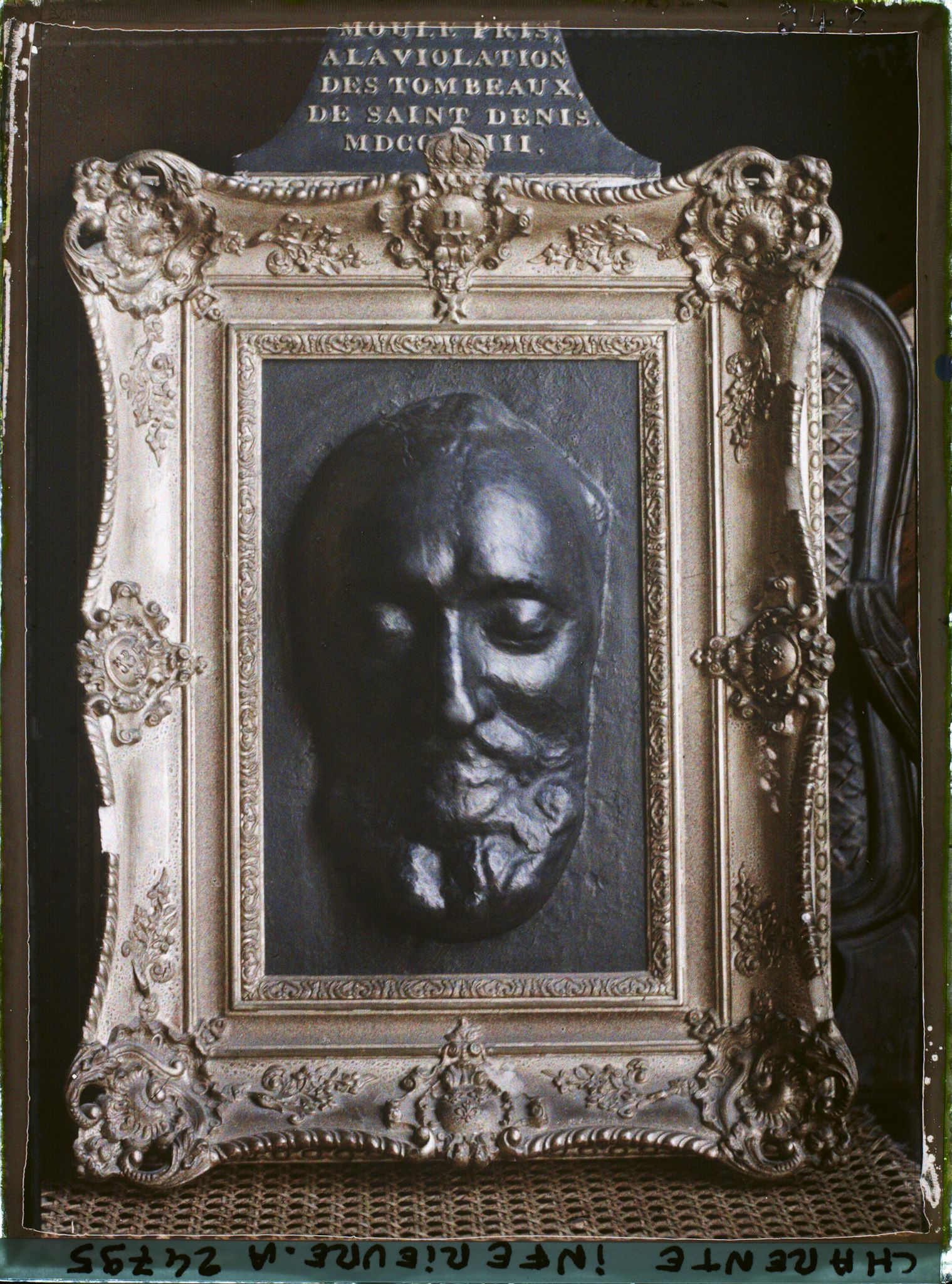 Image représentant Moulage du masque funéraire du roi Henri IV, au cabinet de Jean Guiton, Hôtel de Ville
