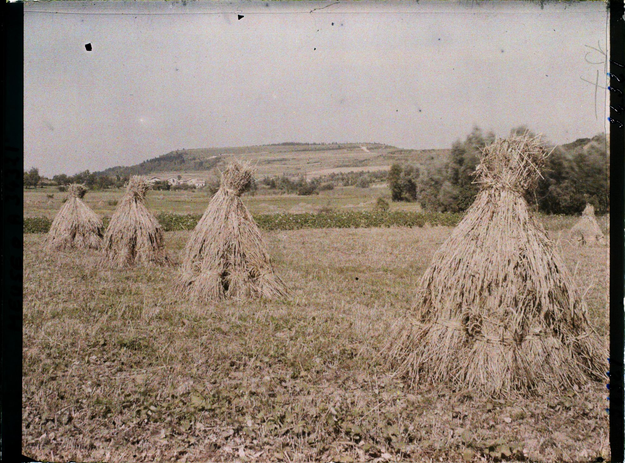Image représentant France, Les Eparges, Village des Eparges, Côte de Montgirmont, et moissons