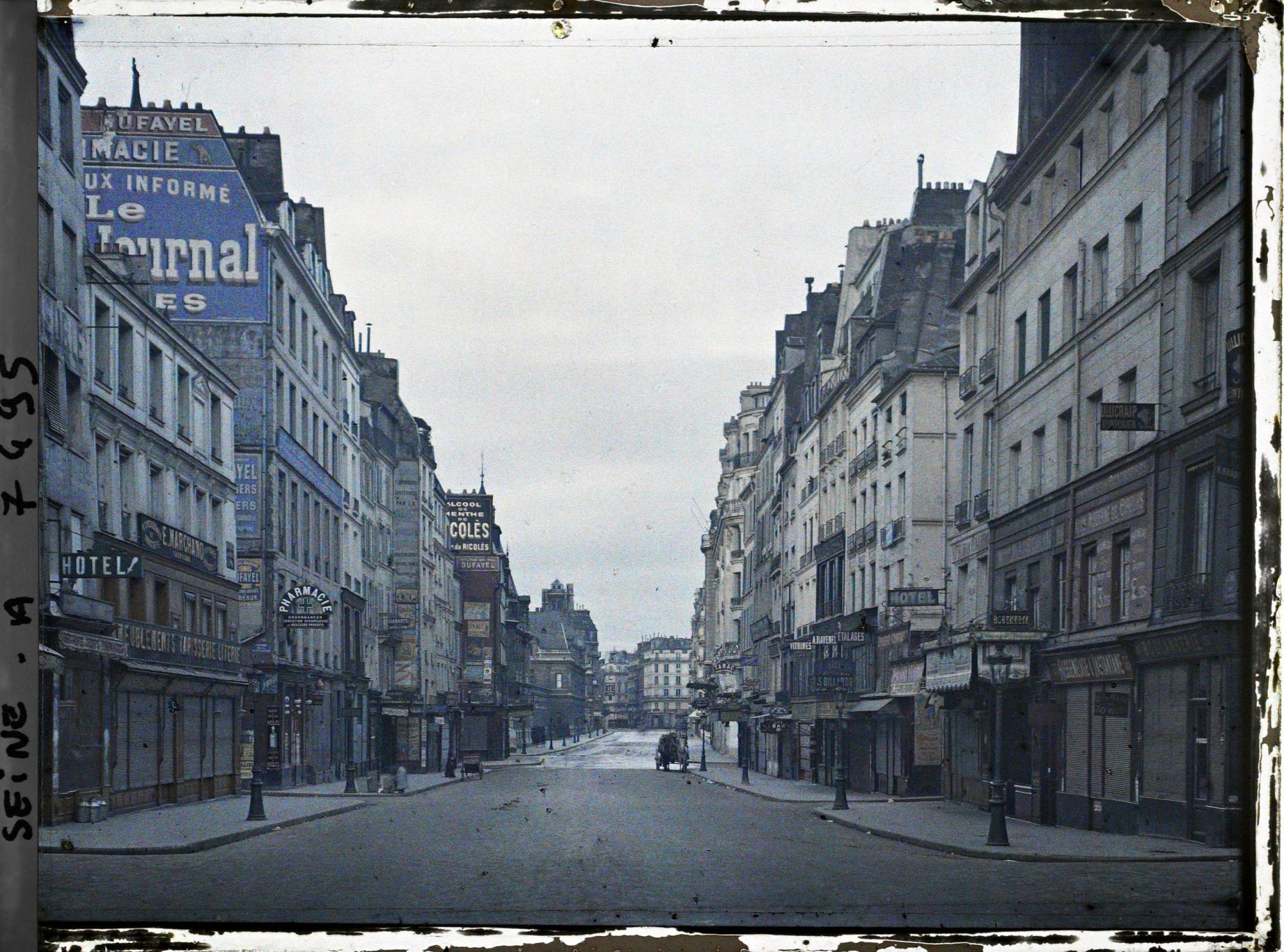 Image représentant La rue St-Martin vue de la rue Meslay