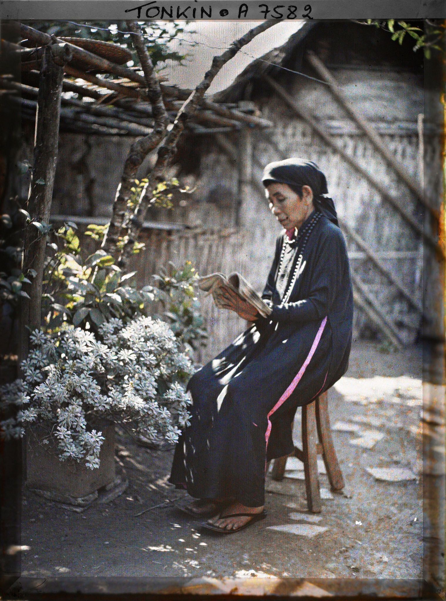 Image représentant Une pythonisse de village lisant