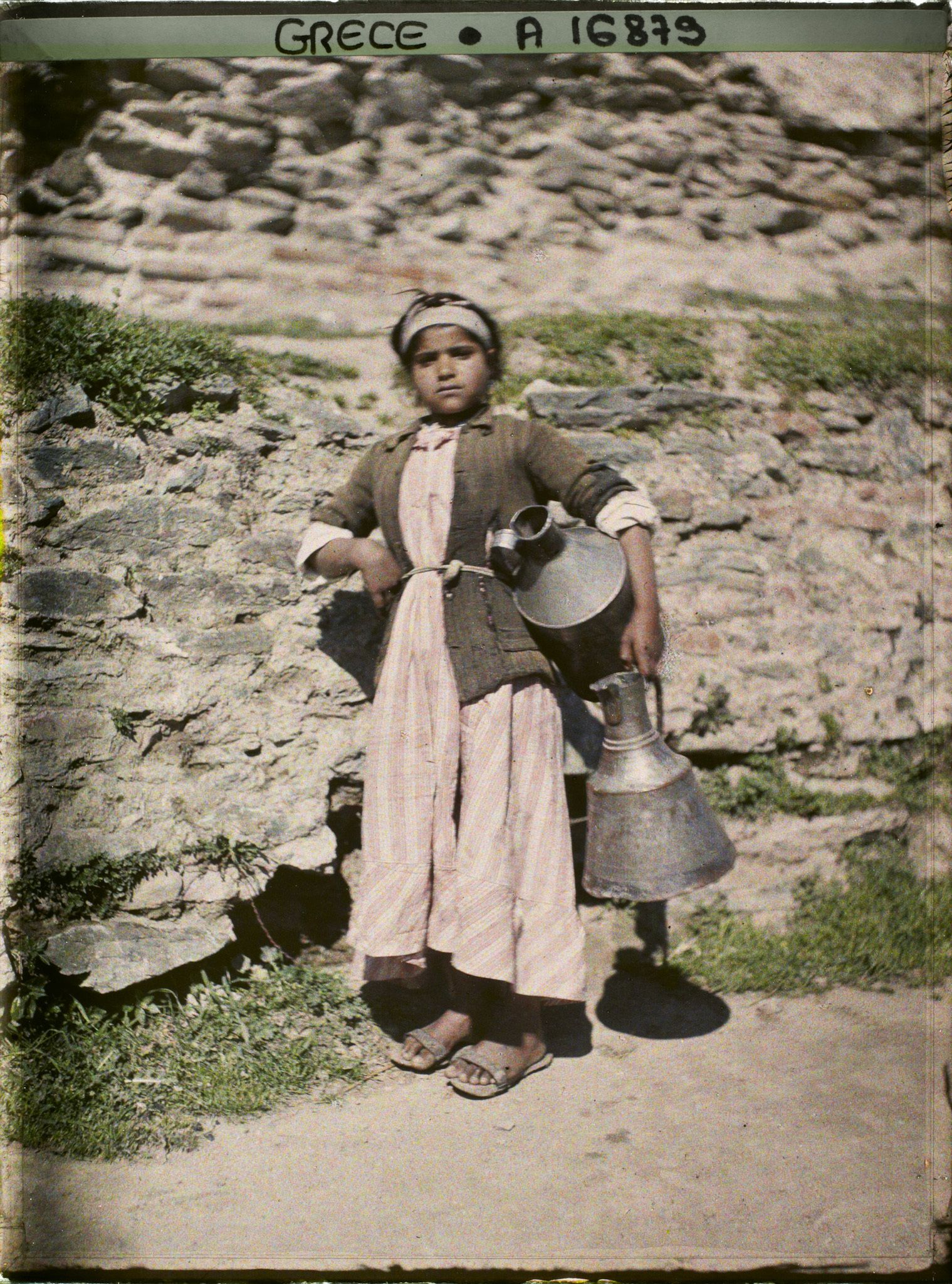 Image représentant Grèce, Salonique, Jeune fille Turque