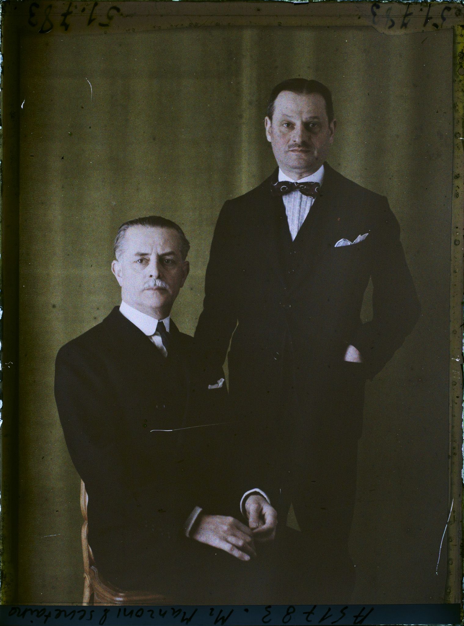 Image représentant MonsieurGaetano Manzoni  et son secrétaire