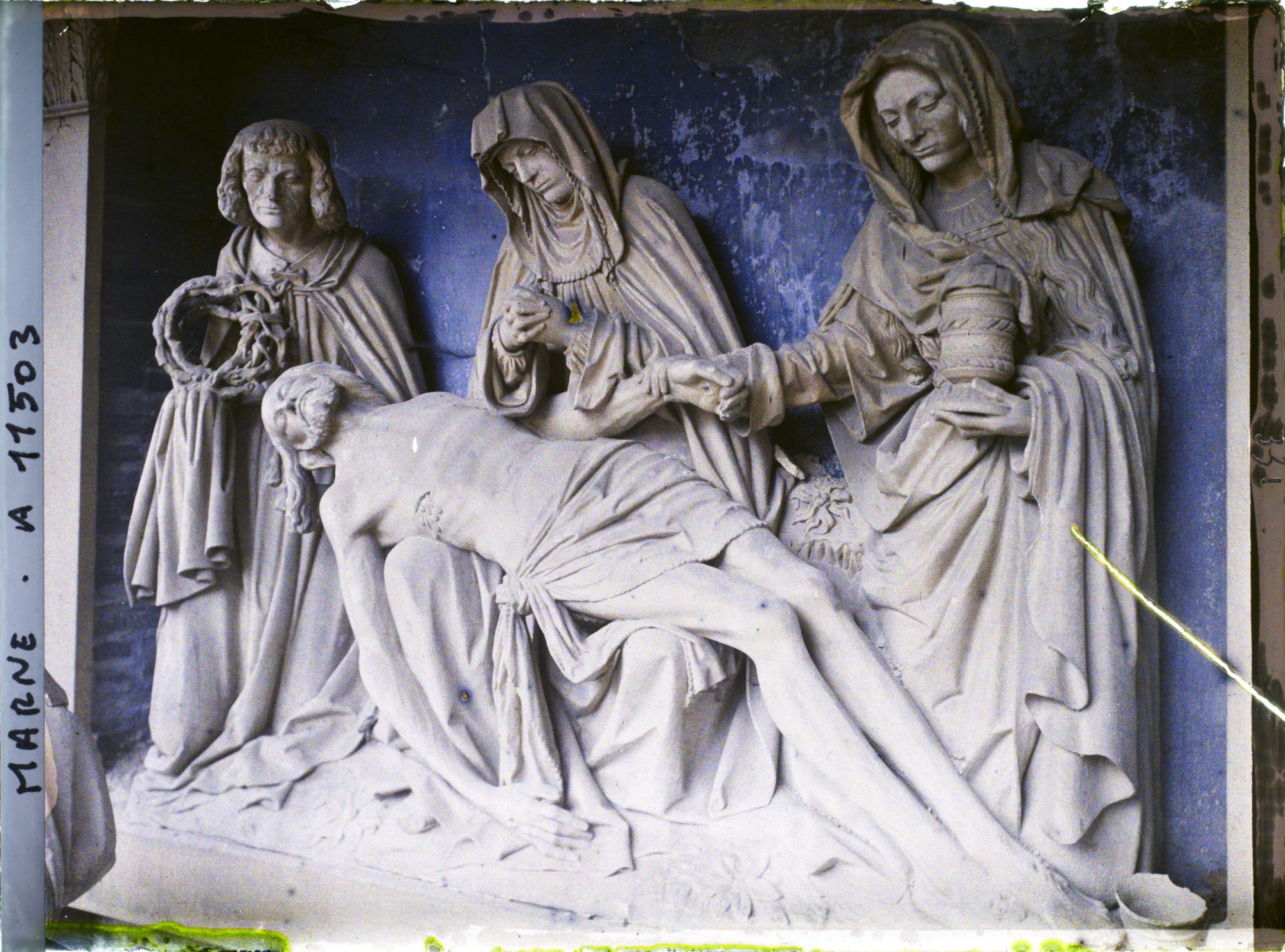 Image représentant Piéta de l'hôpital Saint-Marcoul au niveau des rues Chanzy et Brûlée