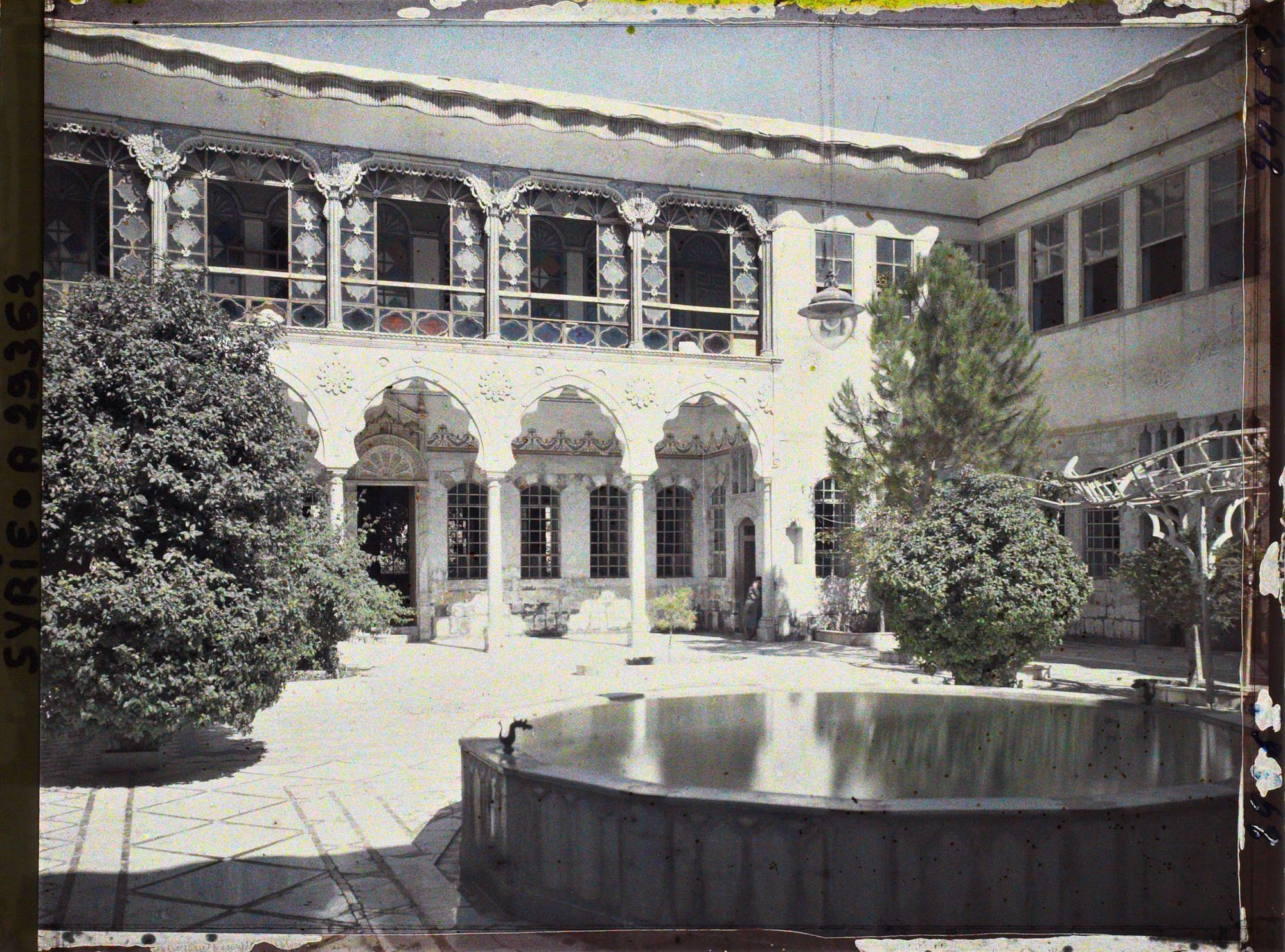 Image représentant Cour intérieure d'une riche demeure damascène (maison Chamieh)