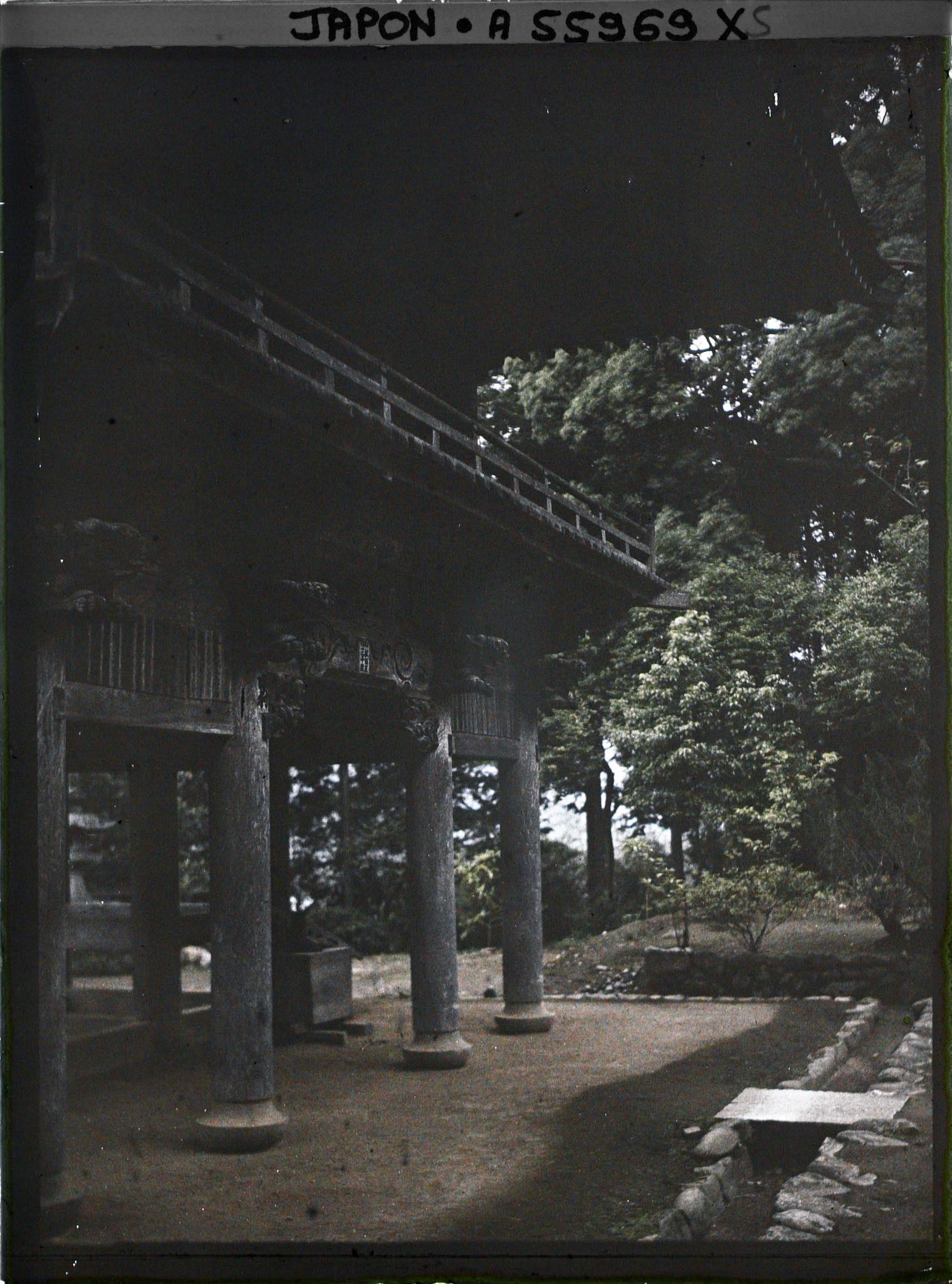 Image représentant Le temple Kaizen-ji : détail de la San-mon