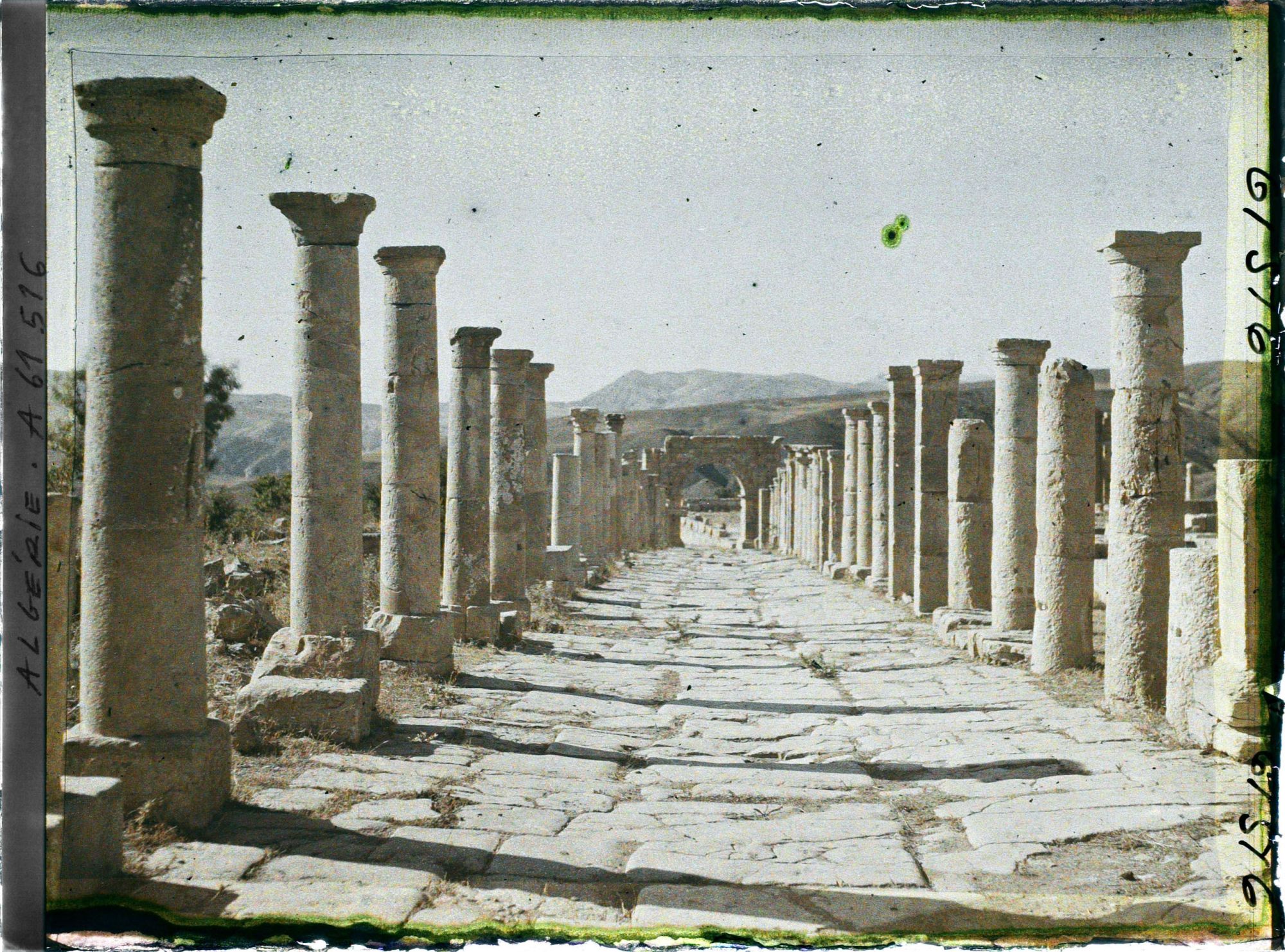 Image représentant Le cardo maximus vestiges de de l'antique Cuicul