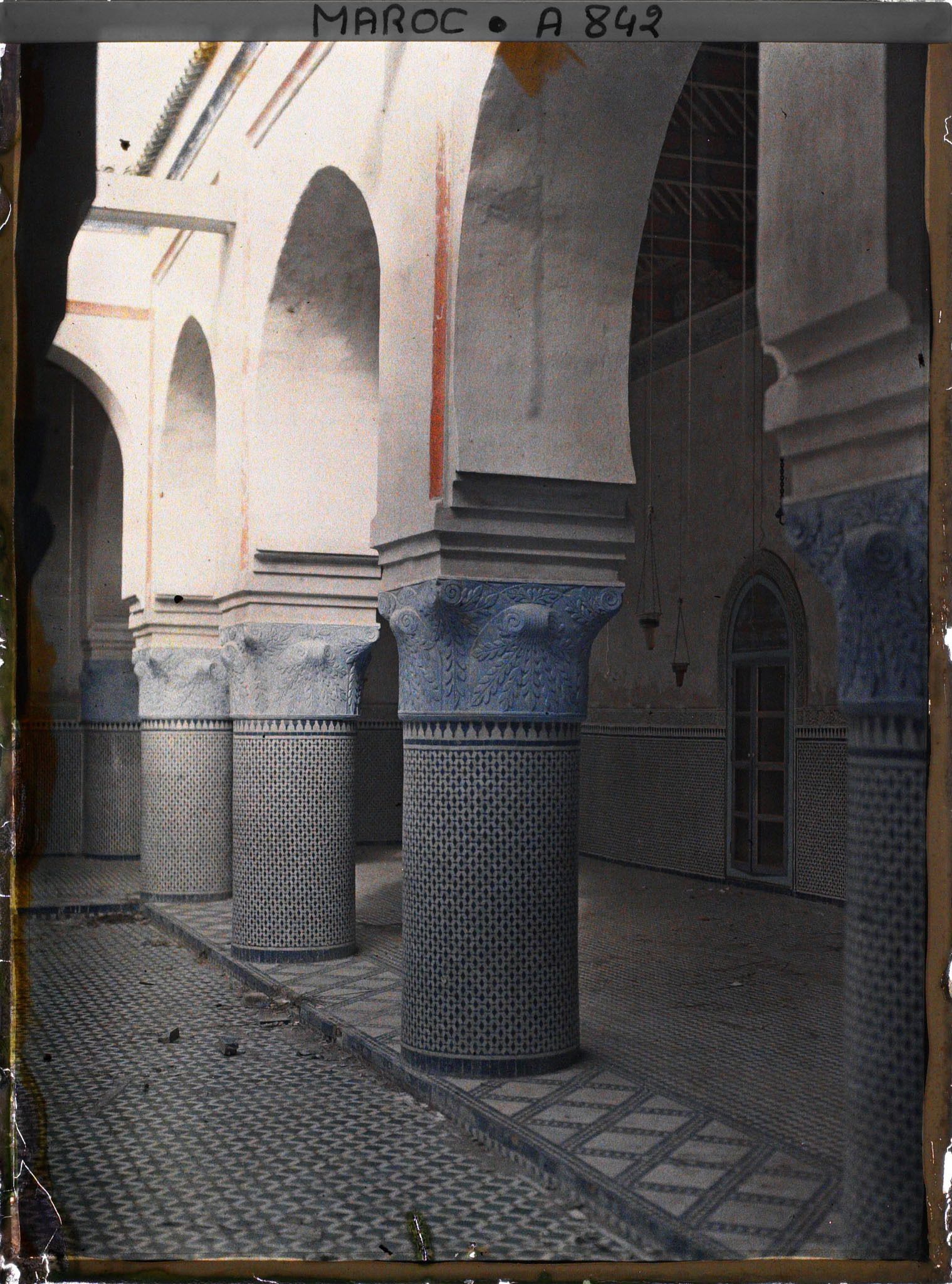 Image représentant Un patio à l'intérieur du Dar Bou Jloud (Palais Bou Jloud)