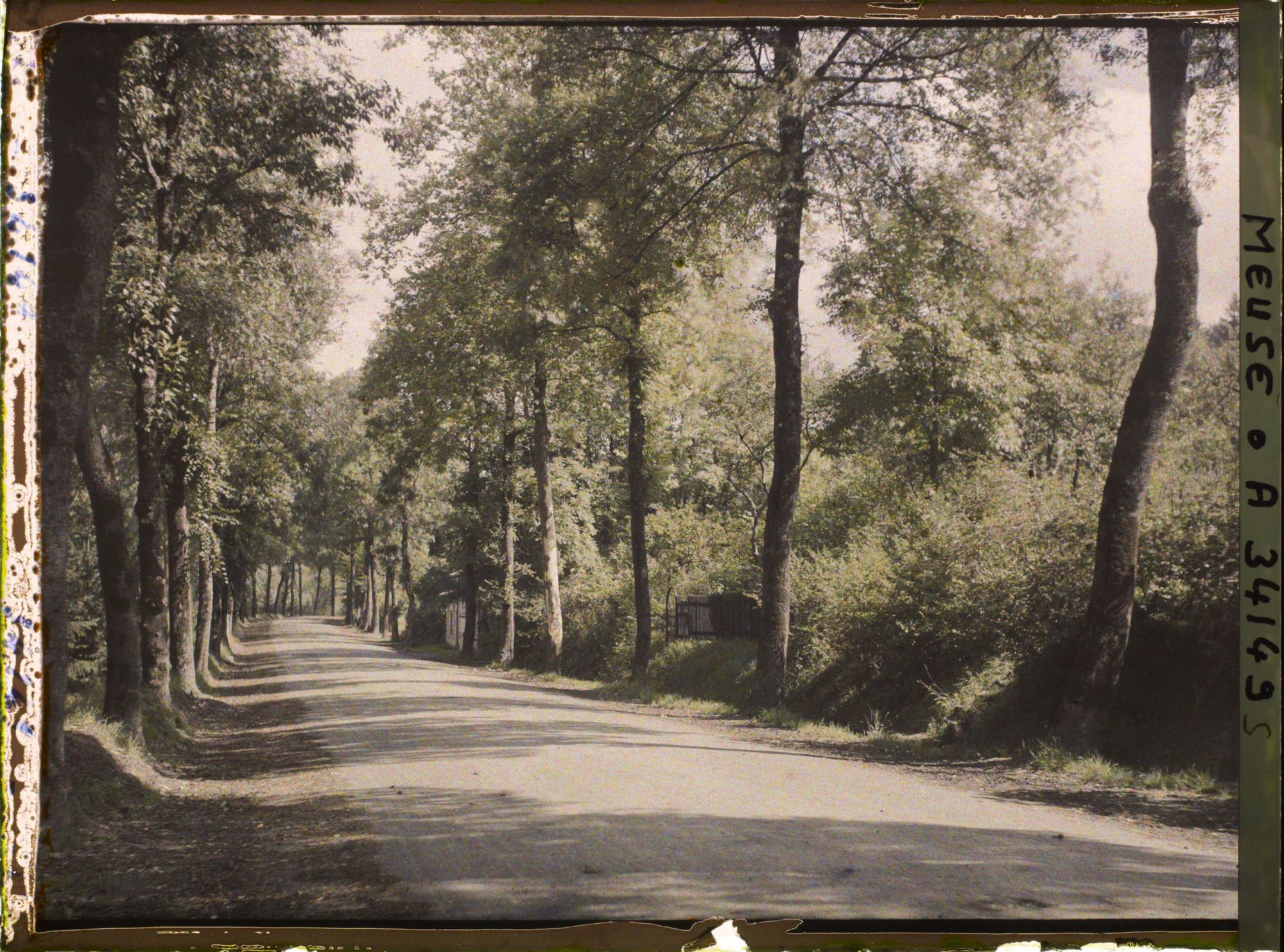 Image représentant France, Bar-le-Duc, La Voie Sacrée à sa sortie de Bar le Duc, vue prise vers Verdun (route de