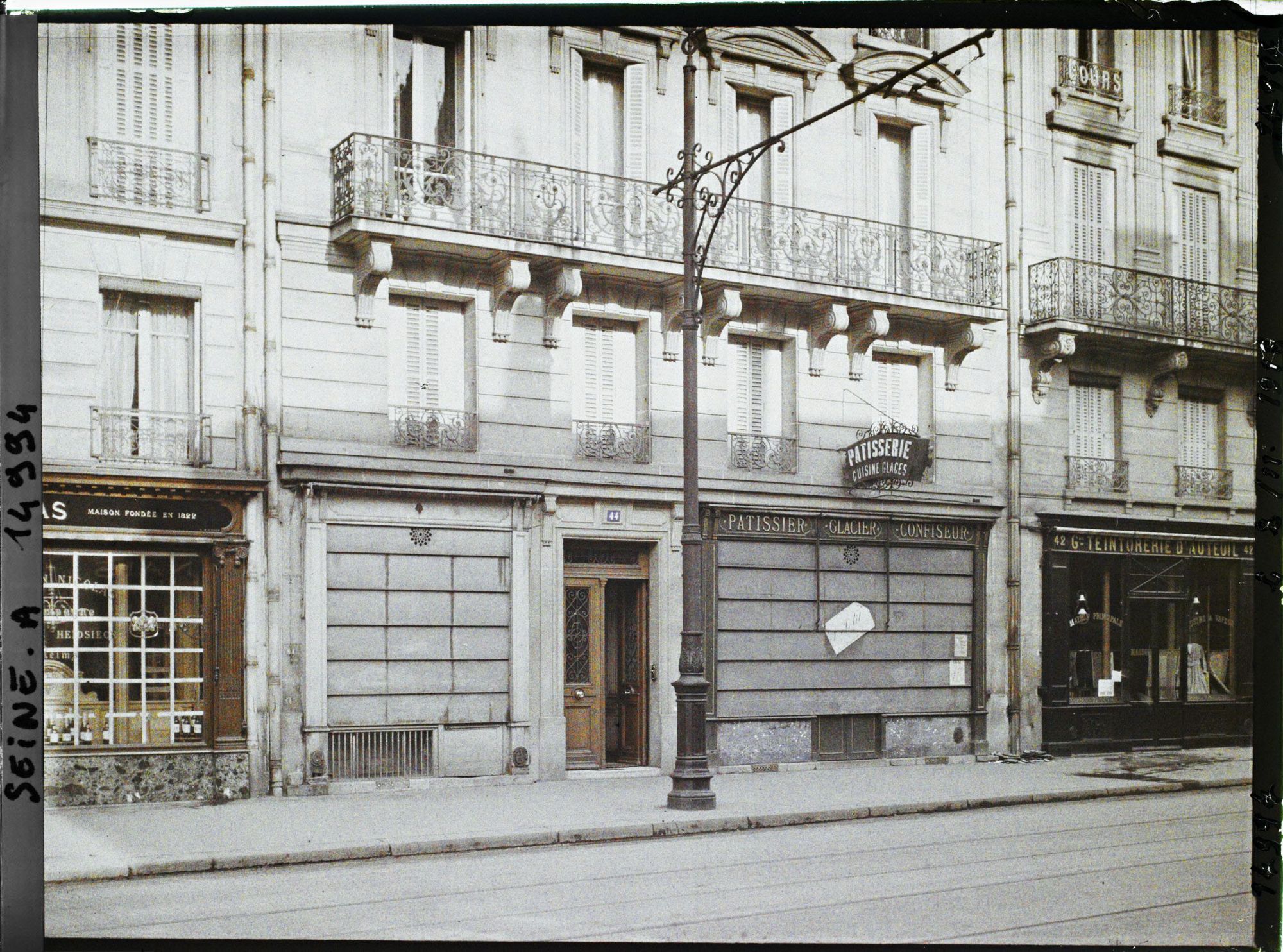 Image représentant Pâtisserie fermée 44 rue d'Auteuil