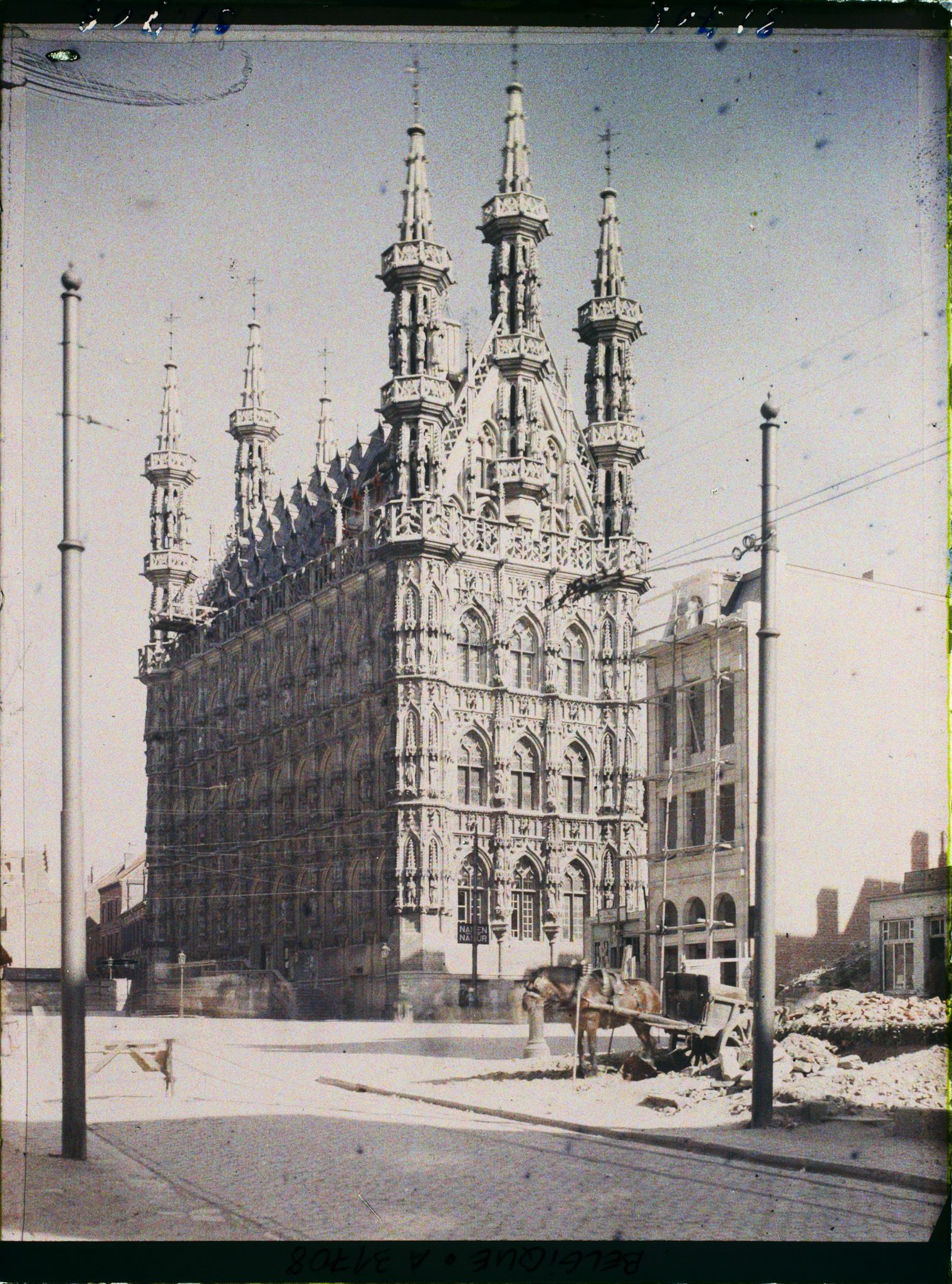 Image représentant Belgique, Louvain, Hôtel de Ville, ensemble Nord-Ouest