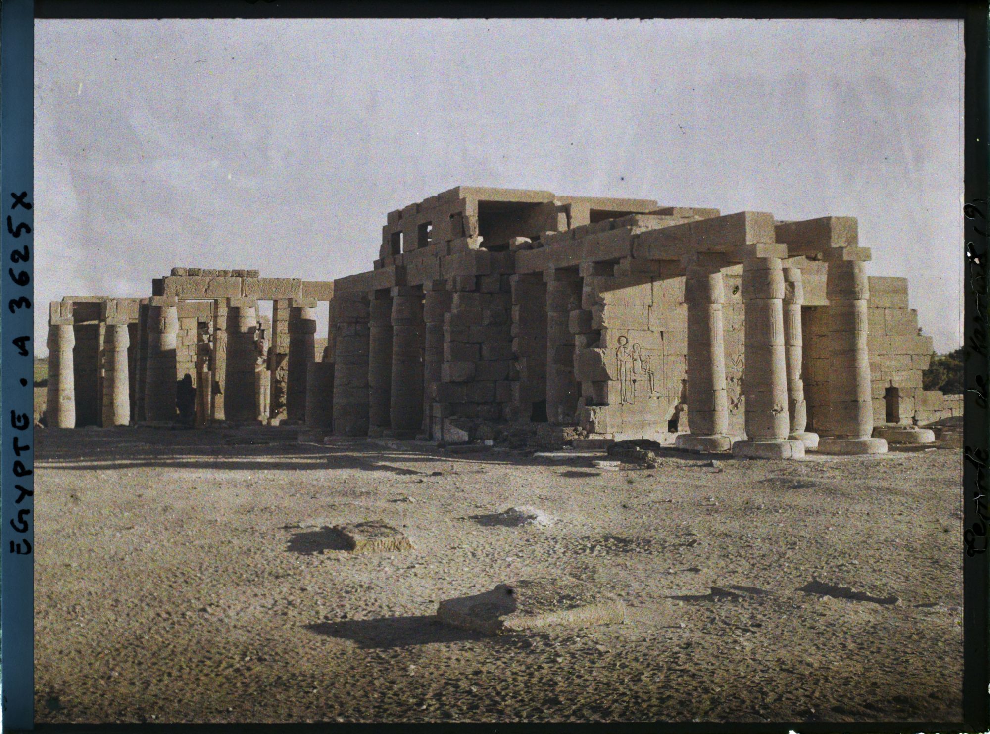 Image représentant Vue de l'arrière du Ramesseum