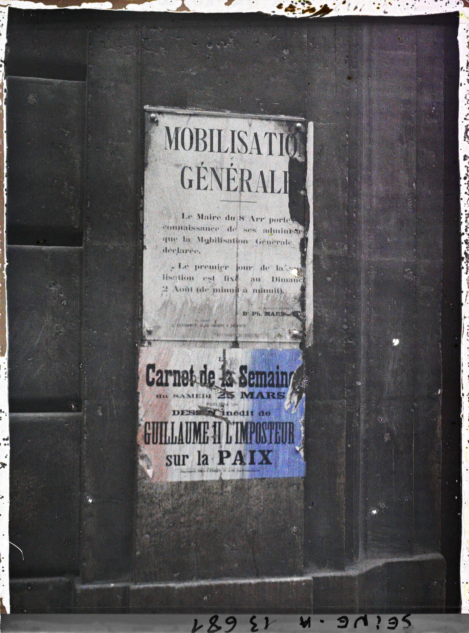 Image représentant Affiche pour la mobilisation générale