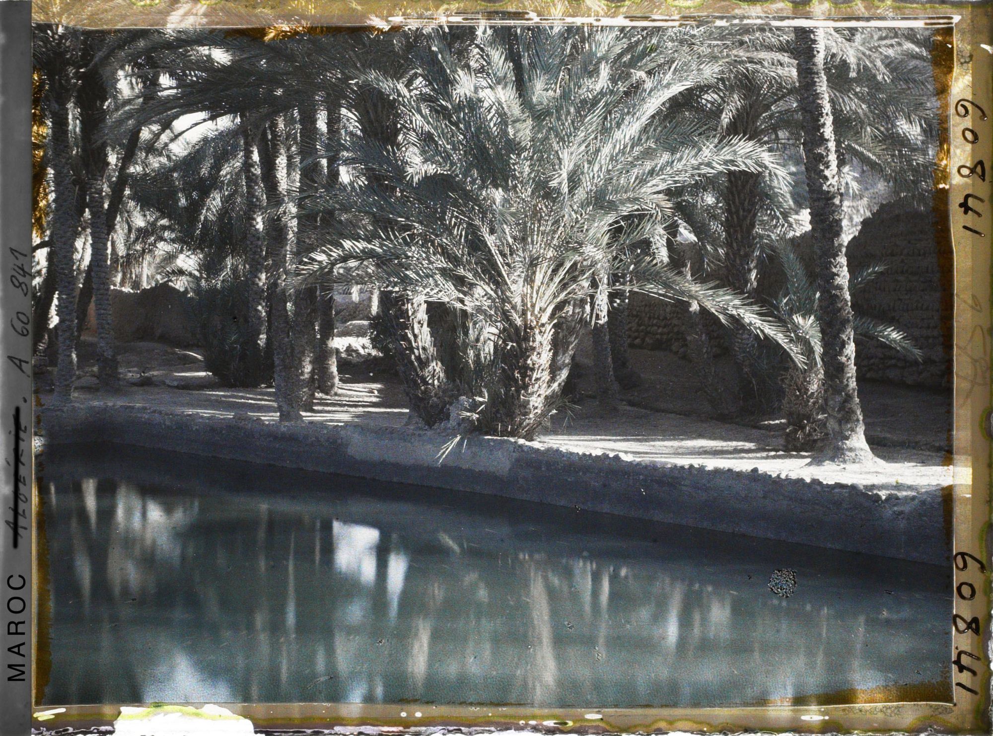 Image représentant Un bassin de retenue dans l'oasis de Zenaga