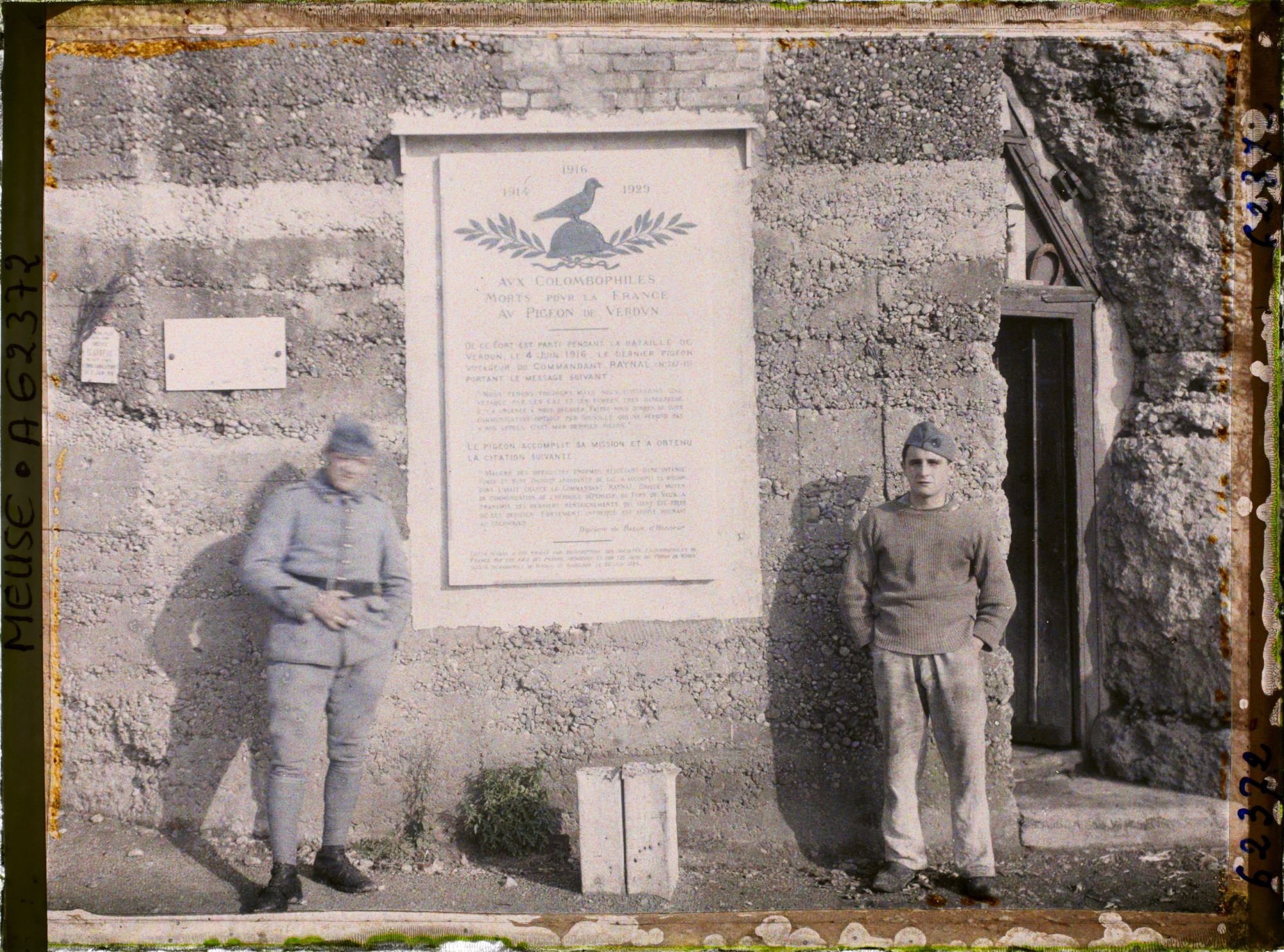 Image représentant Meuse, Vaux, Le fort à l'entrée, l'Ordre du Jour du dernier Pigeon du Ct Raynal