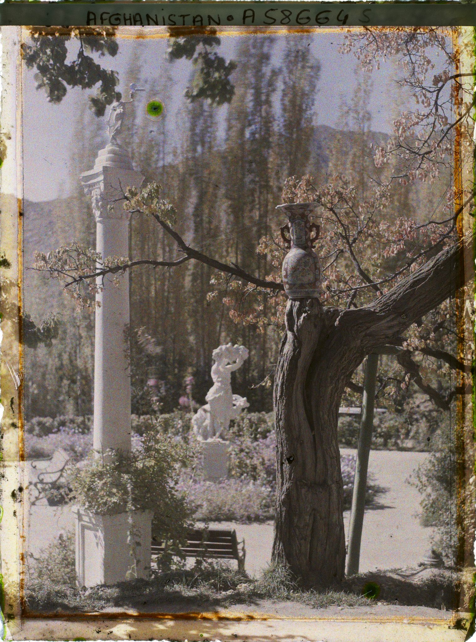 Image représentant Afghanistan, Paghman, Jardin du Palais du Roi - Coin du Jardin au rond point