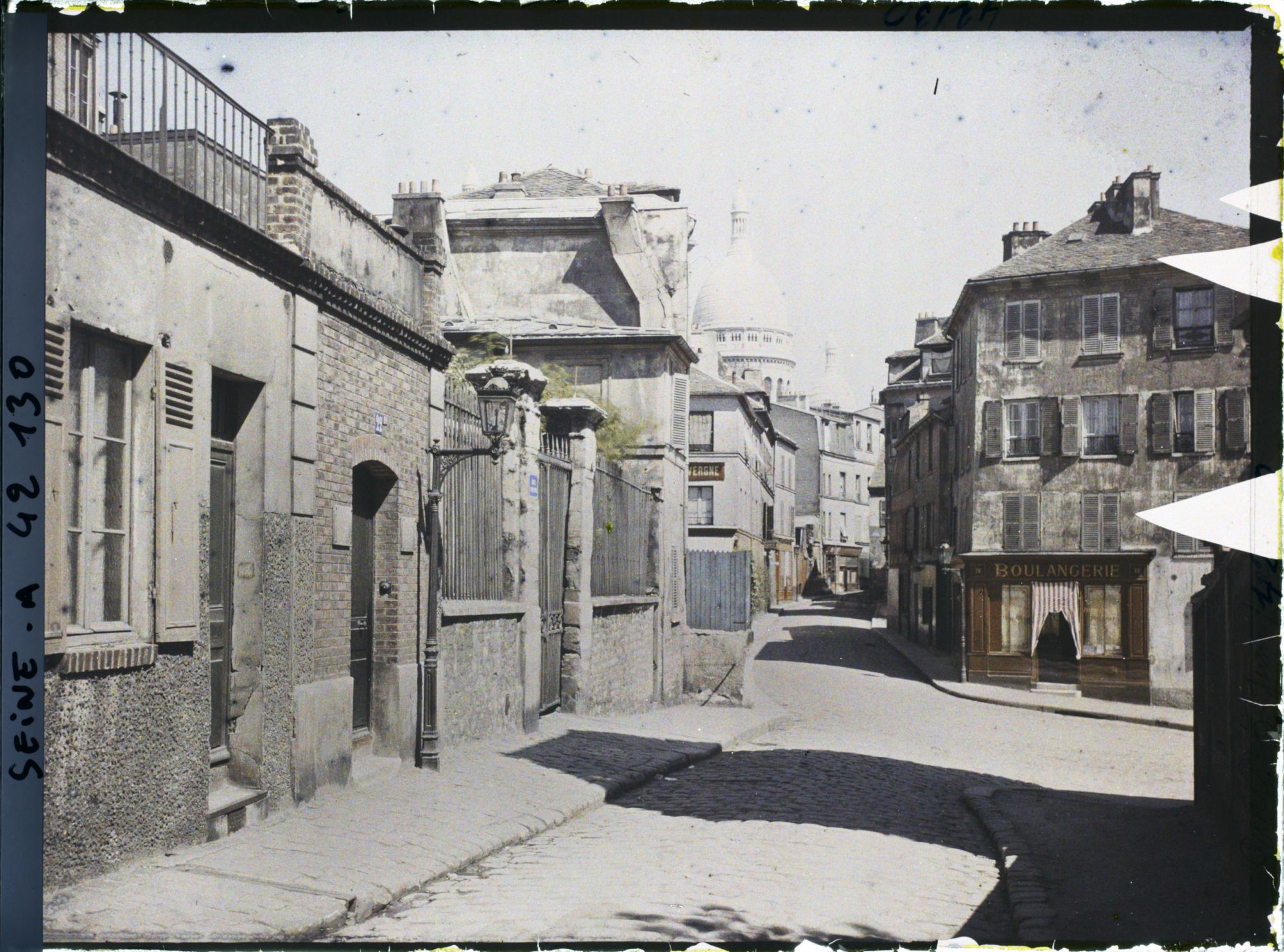 Image représentant La rue Norvins et le Sacré-Cœur