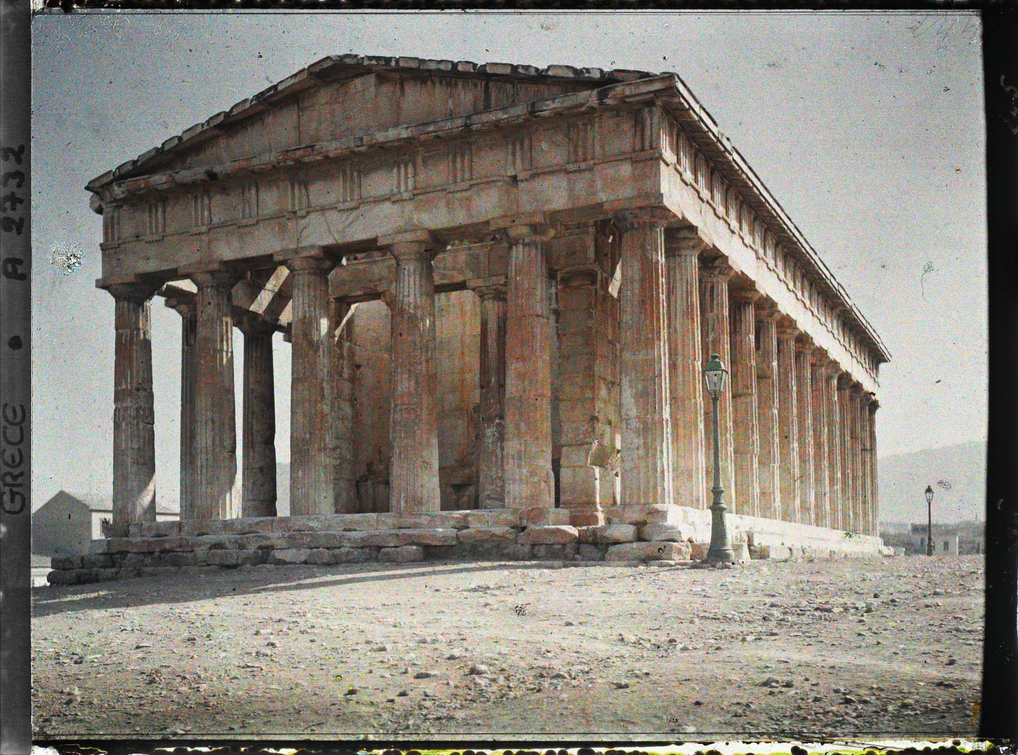 Image représentant Le Temple d'Hephaistos ("Theseion" ), la façade ouest