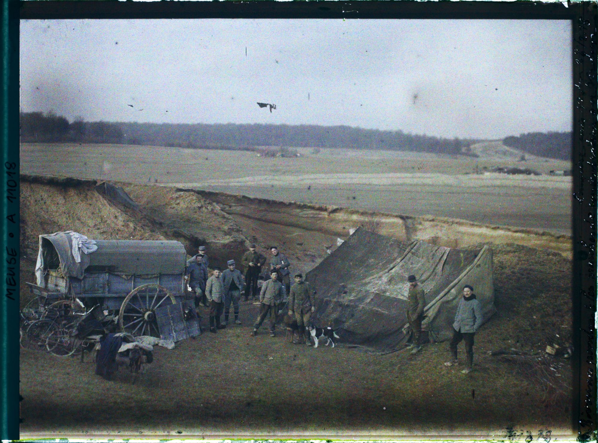 Image représentant France, Lempire, Lempire près de Verdun - Bivouacs pendant les marches de Concentration s/ Verdun