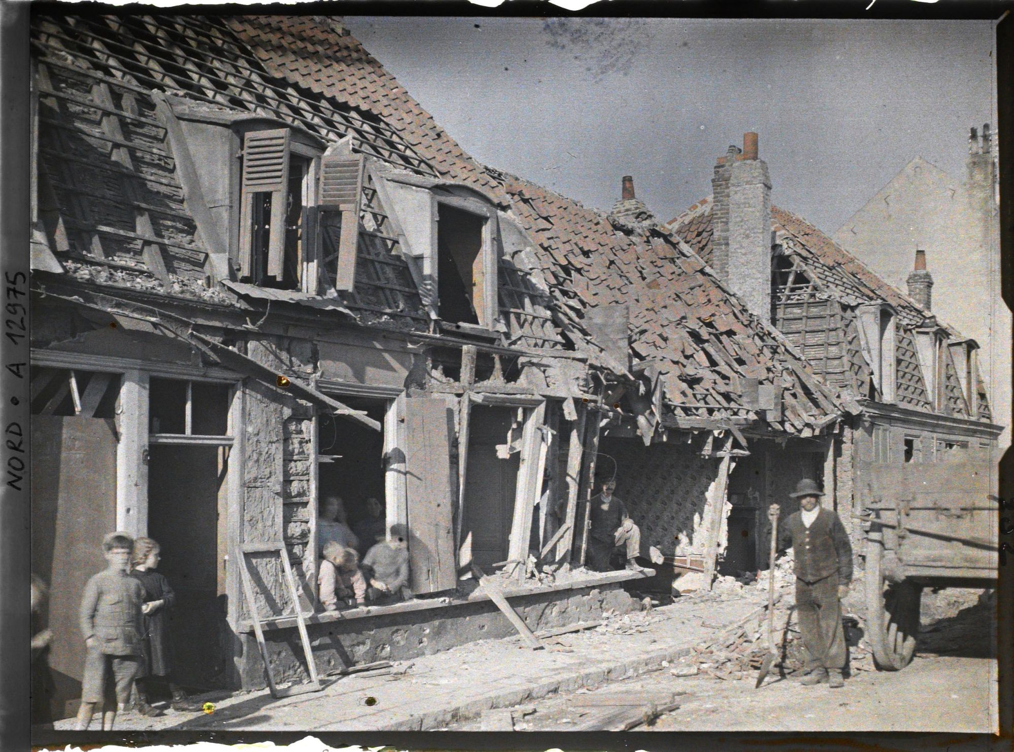 Image représentant Rosendael, Rosendael près Dunkerque, bombardement des 10 - 11 Septembre