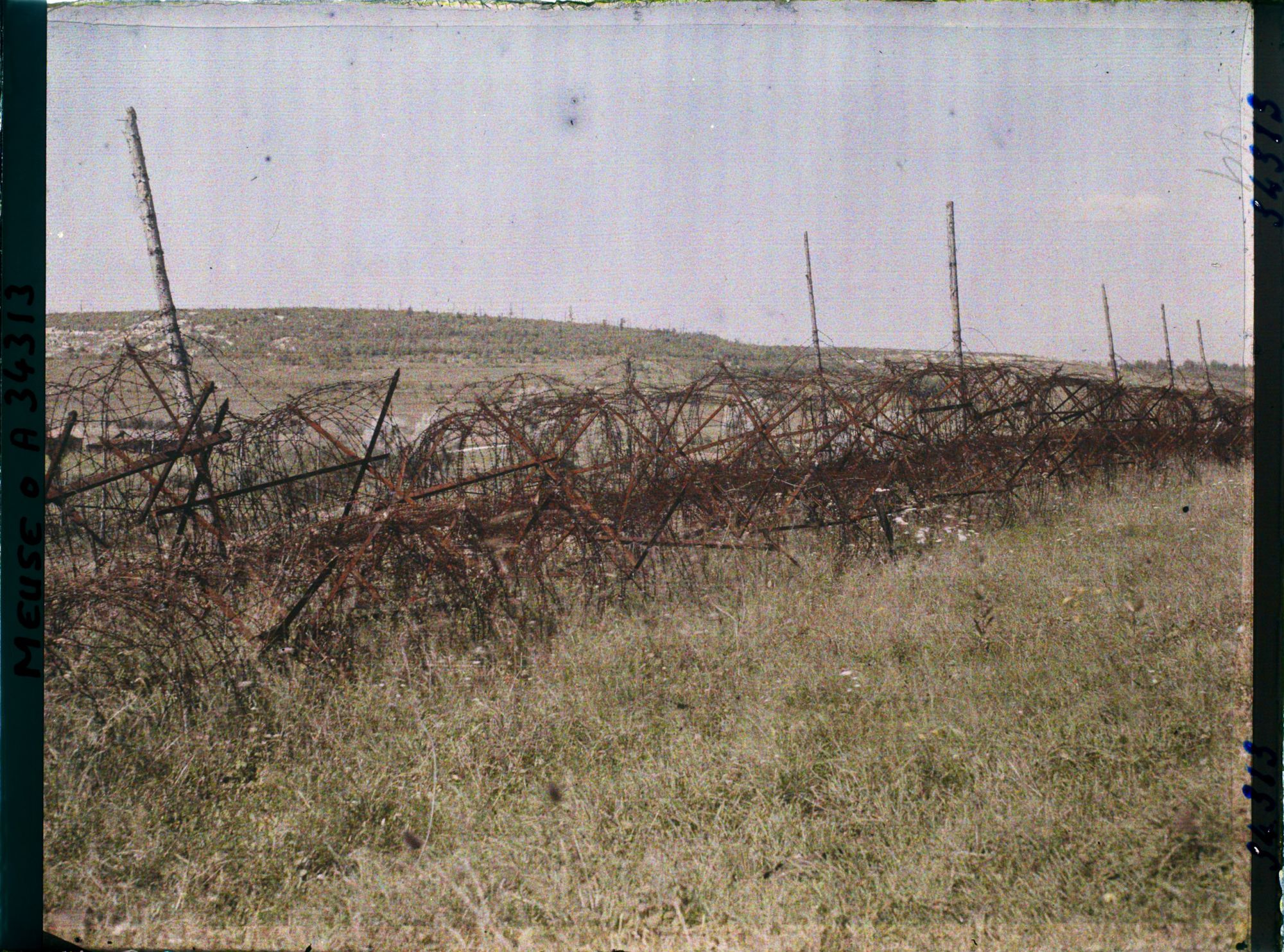 Image représentant France, St Rémy, Ancien Camp de prisonniers et, au fond le bois Haut