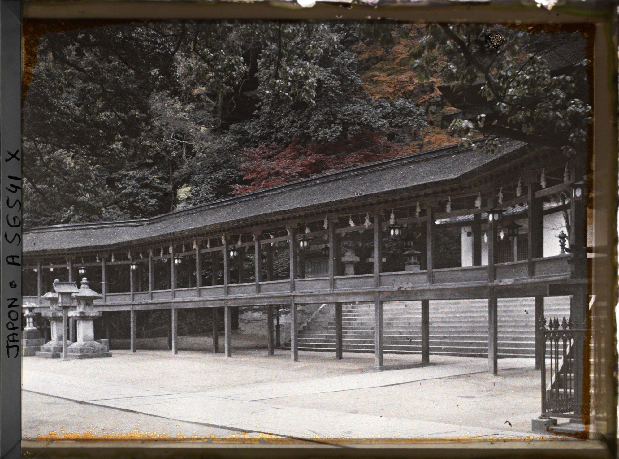 Image représentant Sanctuaire Kotohira-gu (aussi appelé Kompira-san ou Konpira-san) : galerie couverte du Hongû
